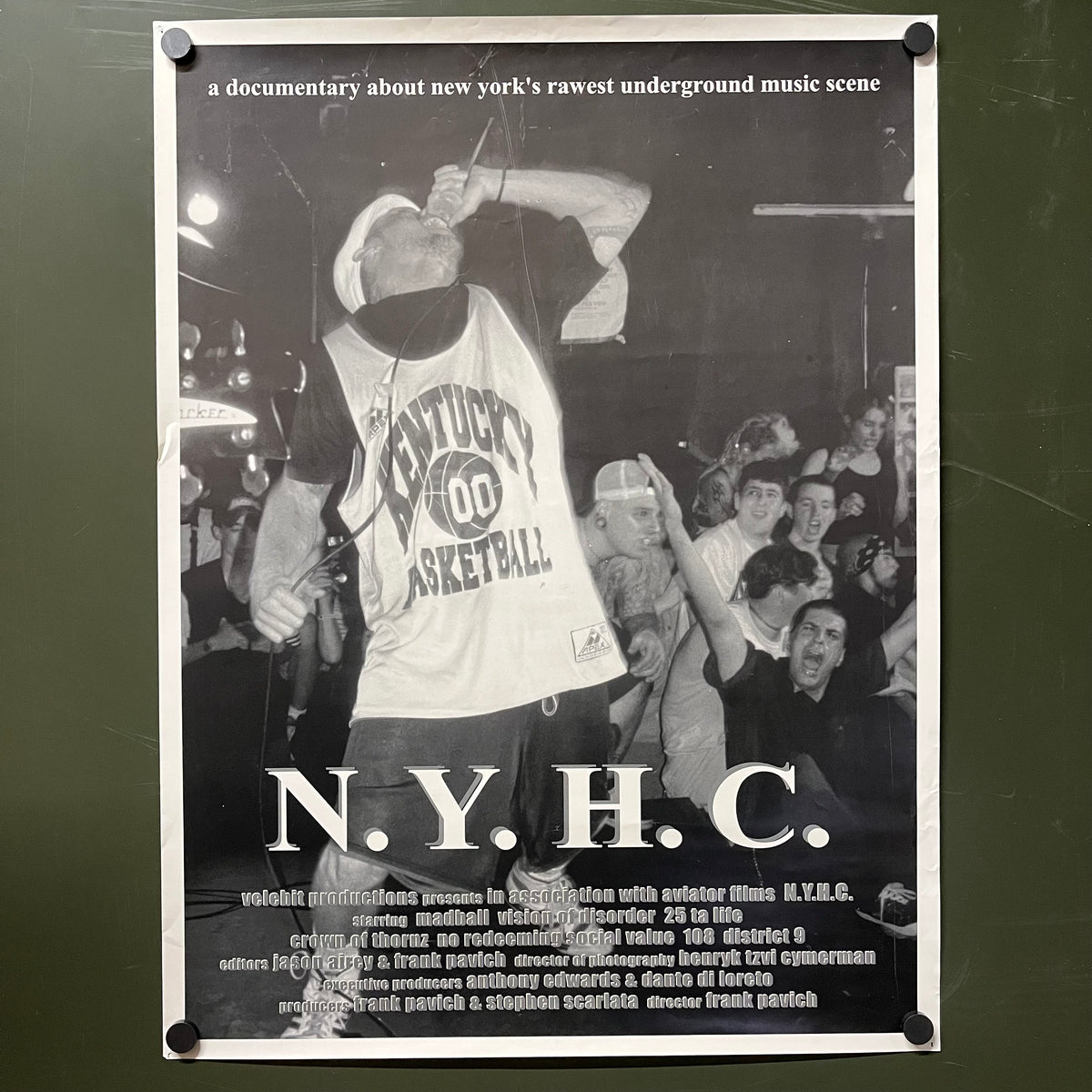 Vintage NYHC Documentary "Ezec" '95 NYC Promotional Poster