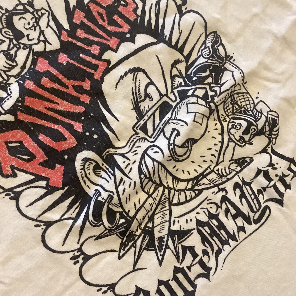 Vintage Punk Lives Fest "Abraham Cross Defector Hat Trickers" '03 T-Shirt