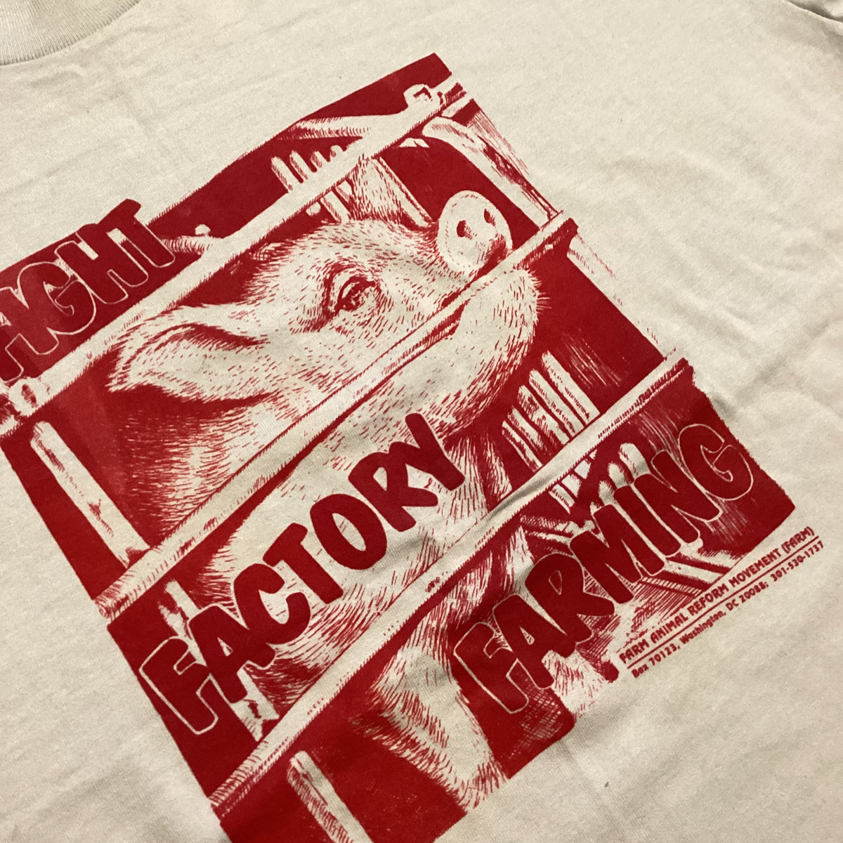 Vintage FARM "Fight Factory Farming" T-Shirt - jointcustodydc