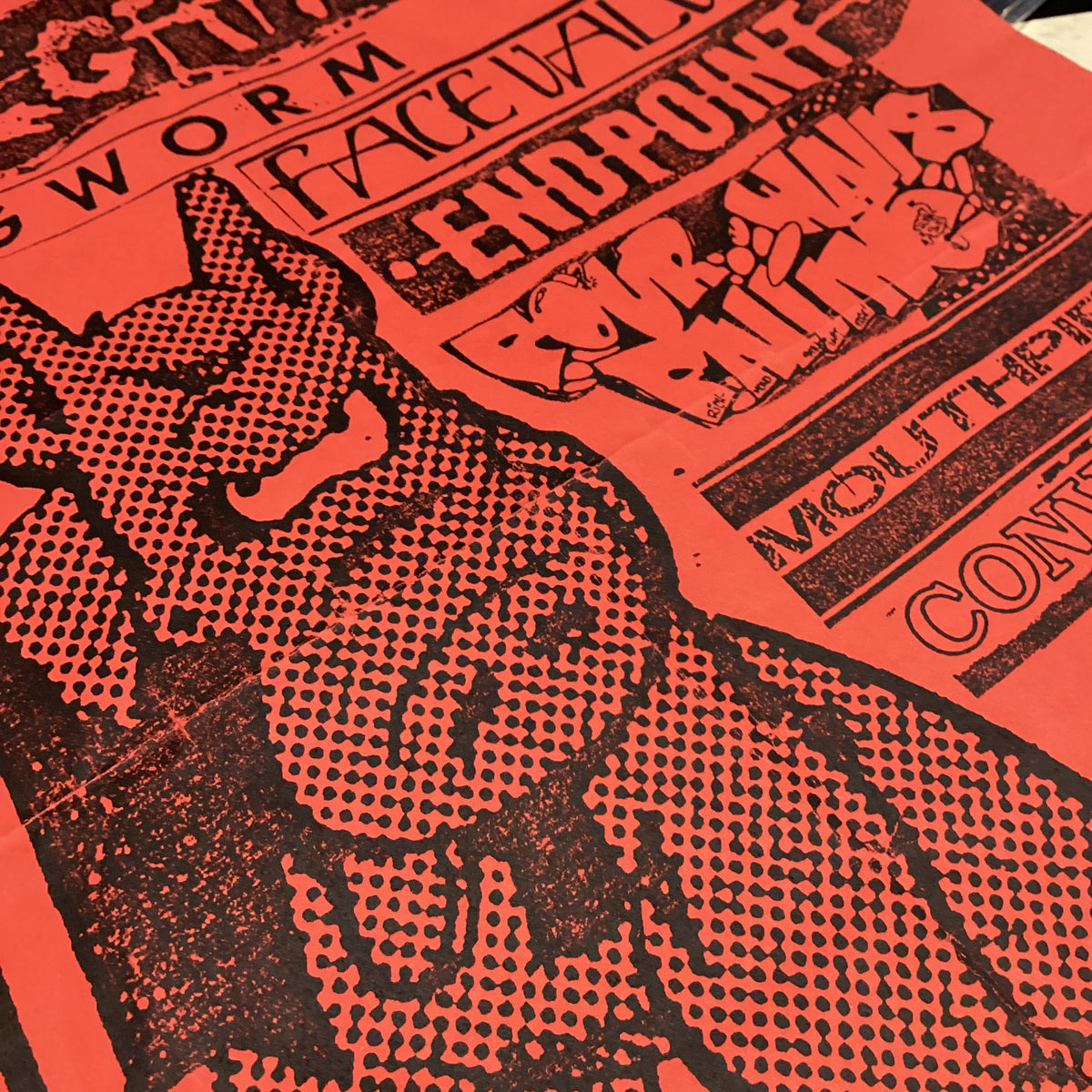 Vintage Supertouch Integrity Ringworm Face Value Endpoint Four Walls Falling Mouthpiece Conviction "Middlesex County College" Show Poster - jointcustodydc
