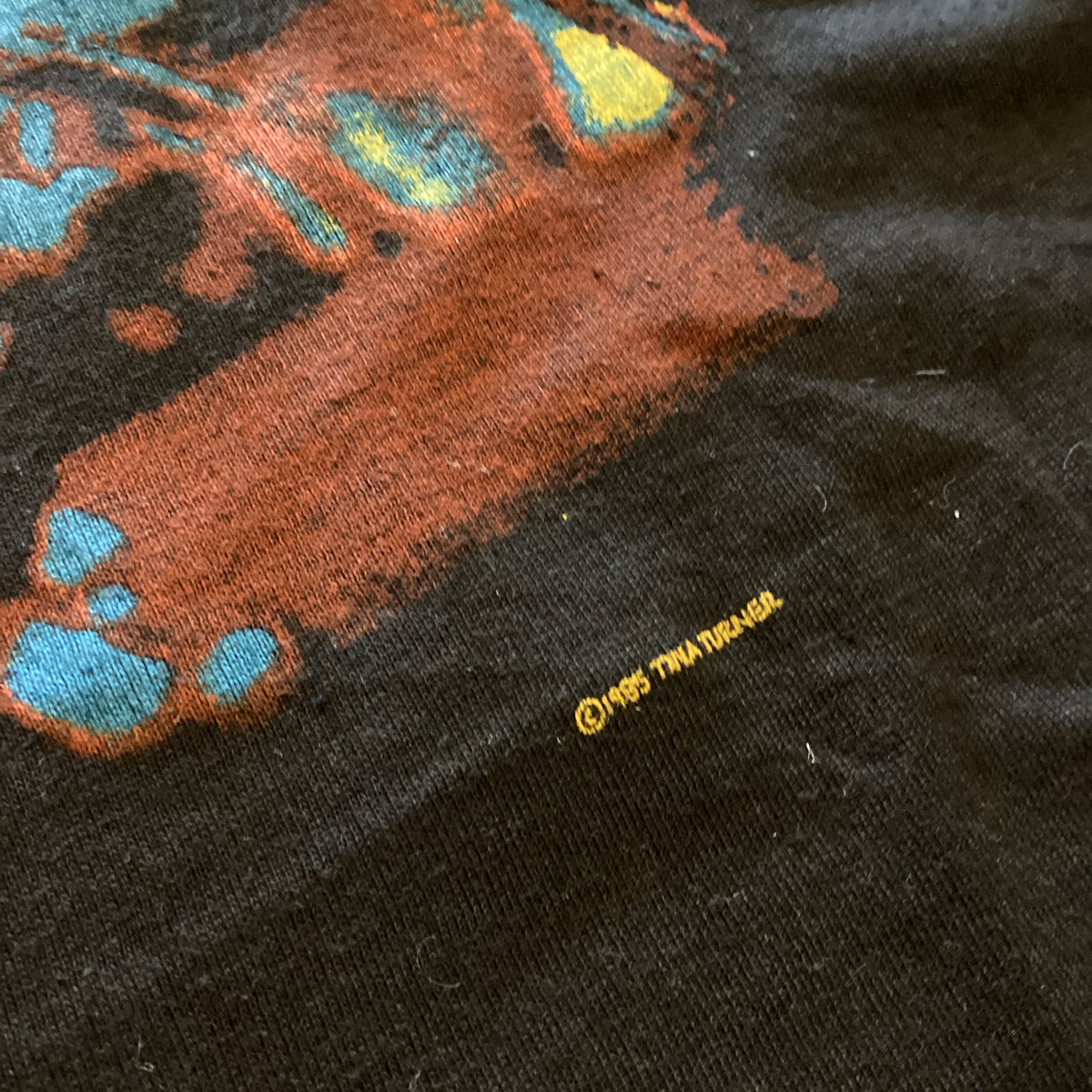 Vintage Tina Turner "Private Dancer" Tour Of Europe '85 T-Shirt