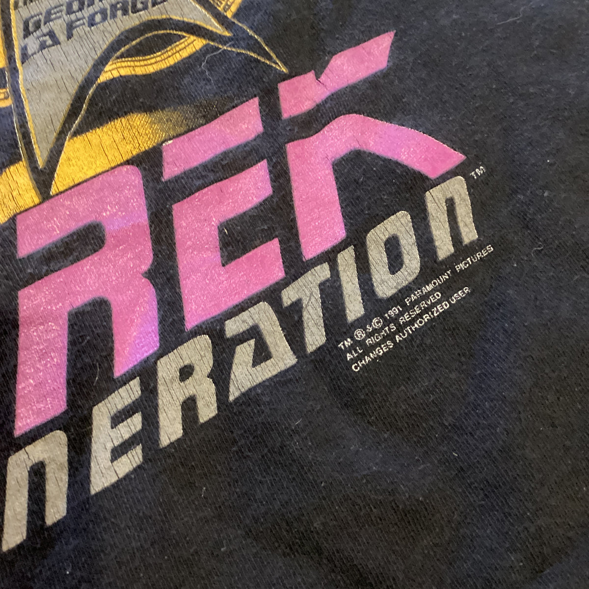Vintage Star Trek The Next Generation "Lieutenant Geordi La Forge" T-Shirt - jointcustodydc