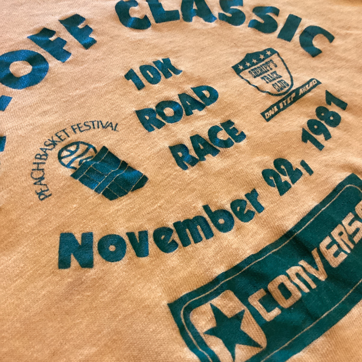 Vintage Peach Basket Festival "Tip-Off Classic" Converse T-Shirt