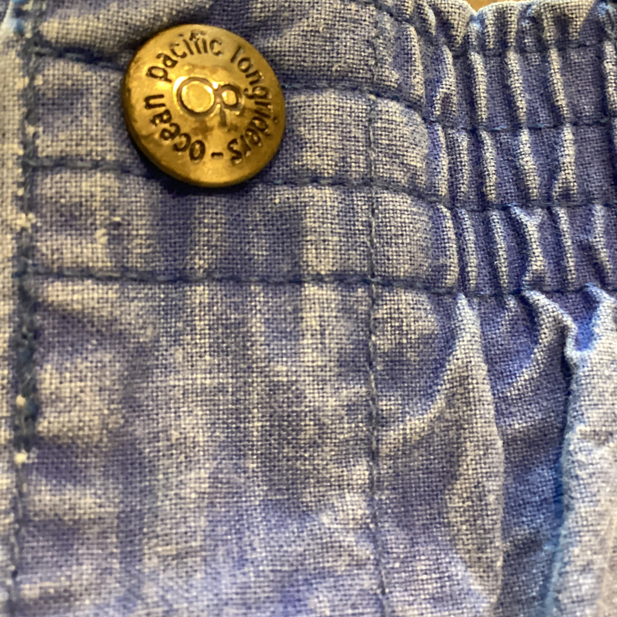 Vintage Ocean Pacific "Long Riders" Elastic Waist Shorts