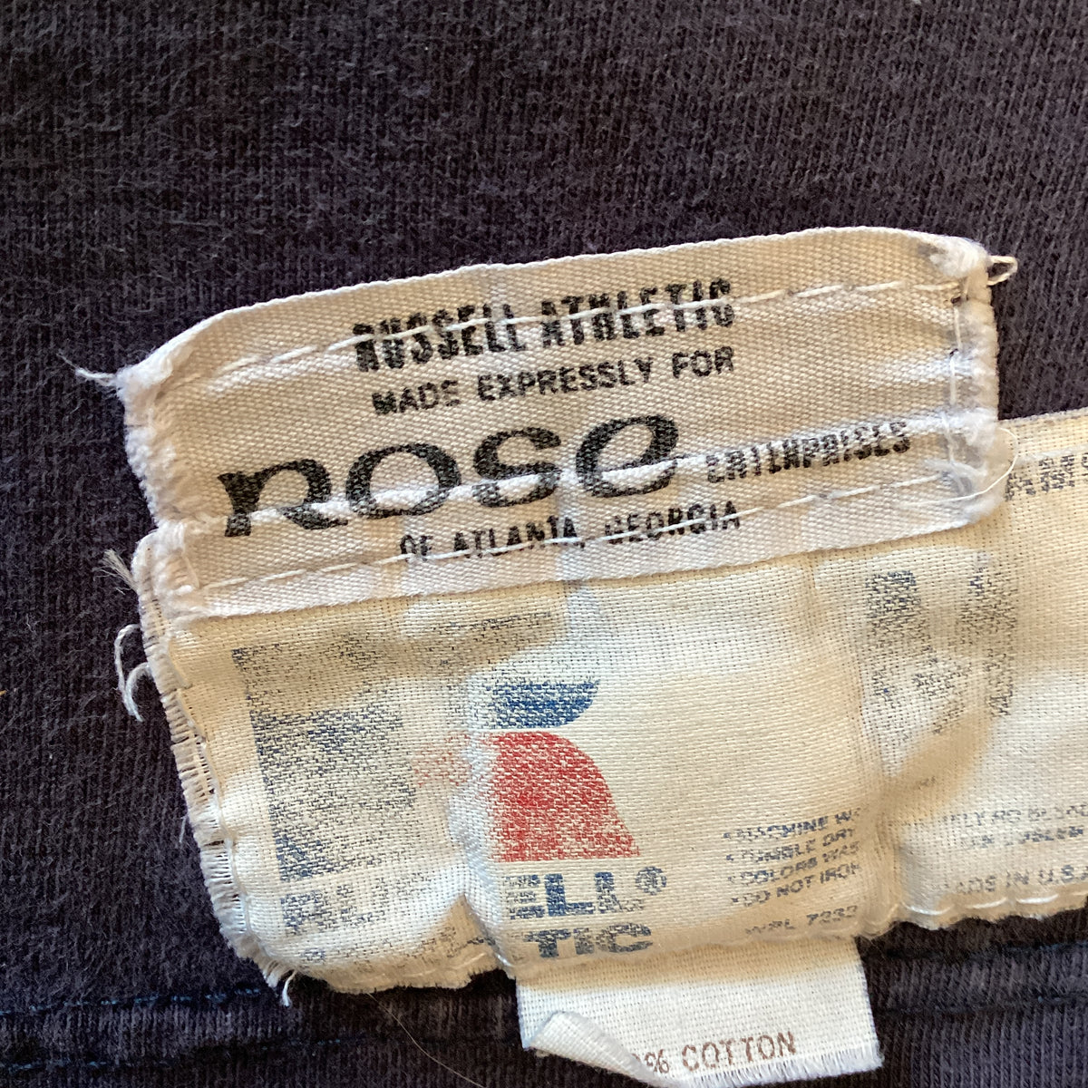 Vintage Navy "Russell Athletic For Rose Enterprises" Jersey