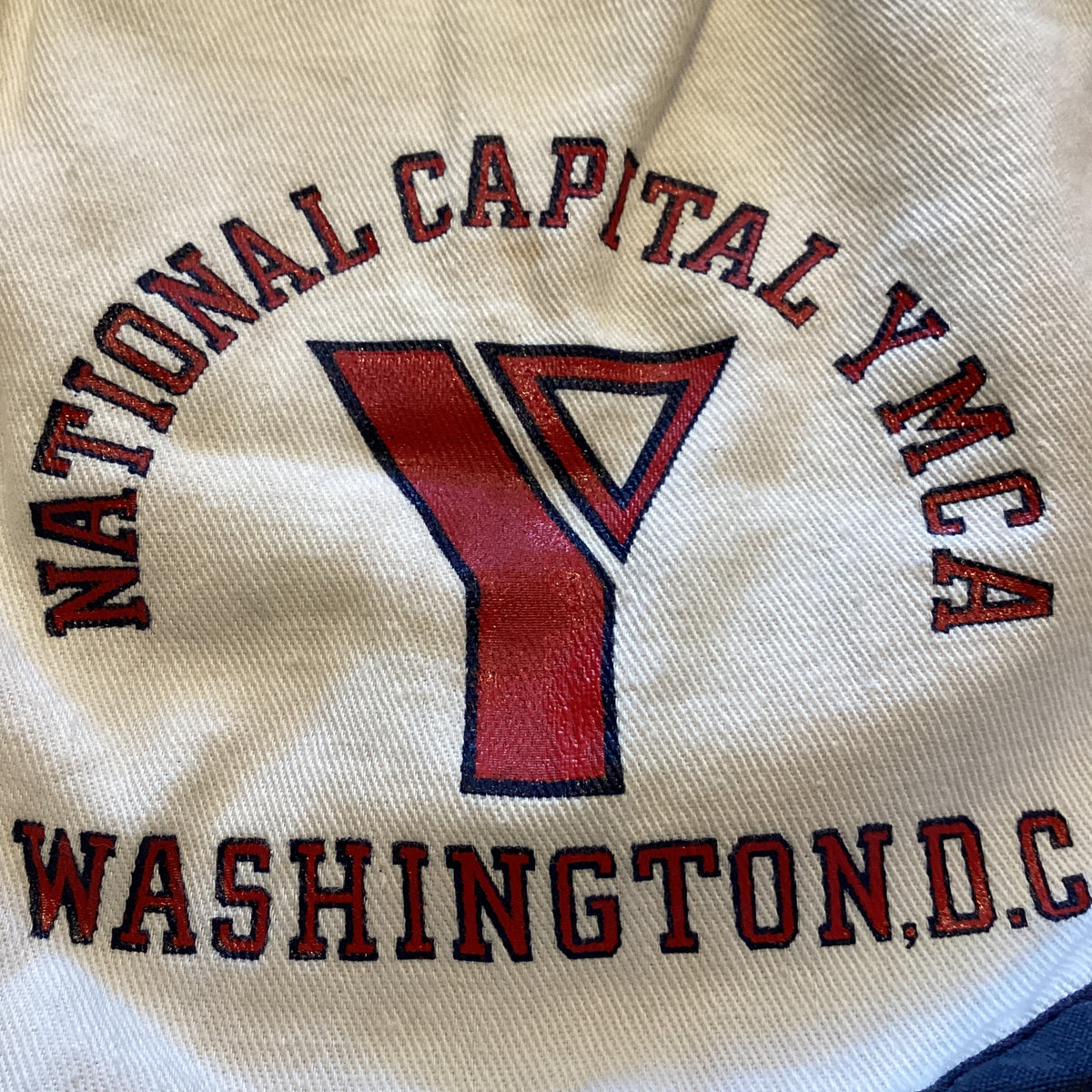 Vintage Washington D.C. "National Capital YMCA" Champion Blue Bar Shorts