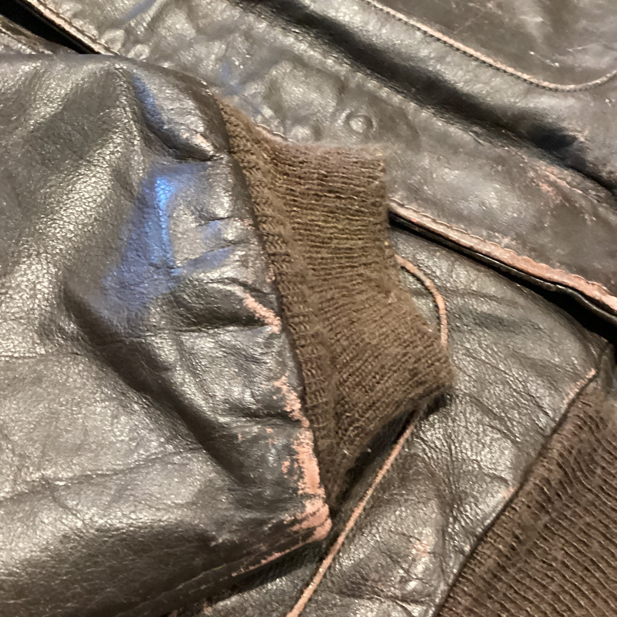 Vintage Excelled "Brown" Shearling Leather Aviator Jacket - jointcustodydc