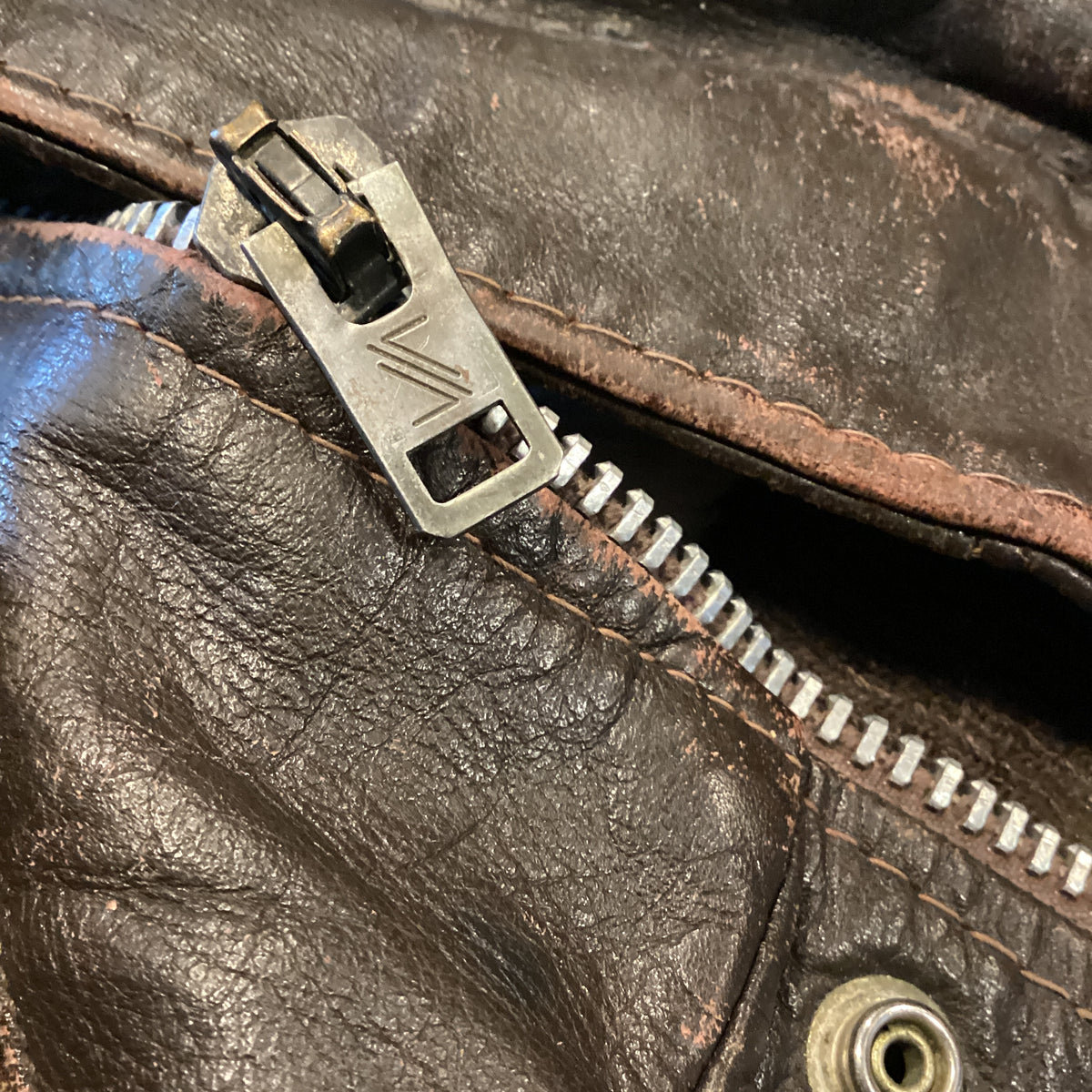Vintage Excelled "Brown" Shearling Leather Aviator Jacket - jointcustodydc
