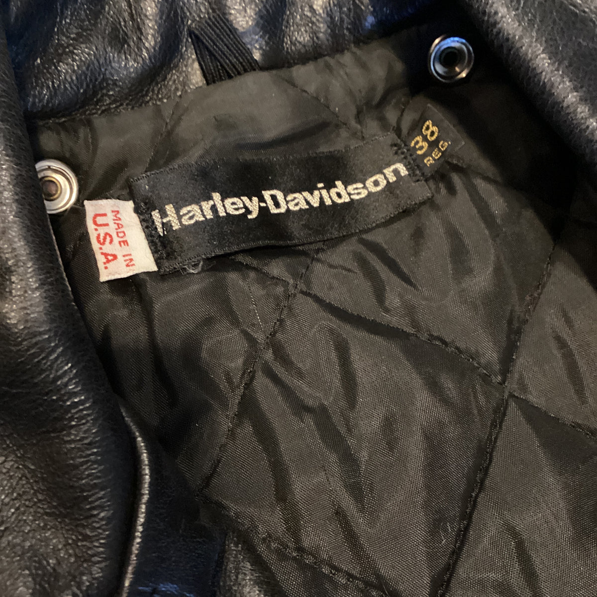 Vintage Harley-Davidson "AMF" Leather Made in U.S.A. Biker Jacket - jointcustodydc