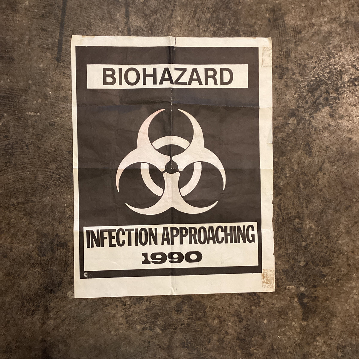 Vintage Biohazard "Infection Approaching" Promotional Demo Poster - jointcustodydc