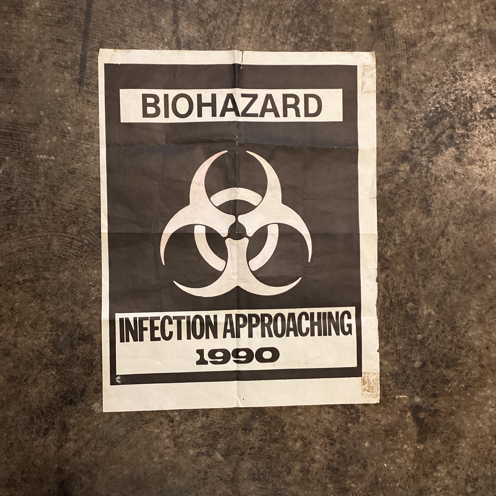 Vintage Biohazard "Infection Approaching" Promotional Demo Poster - jointcustodydc