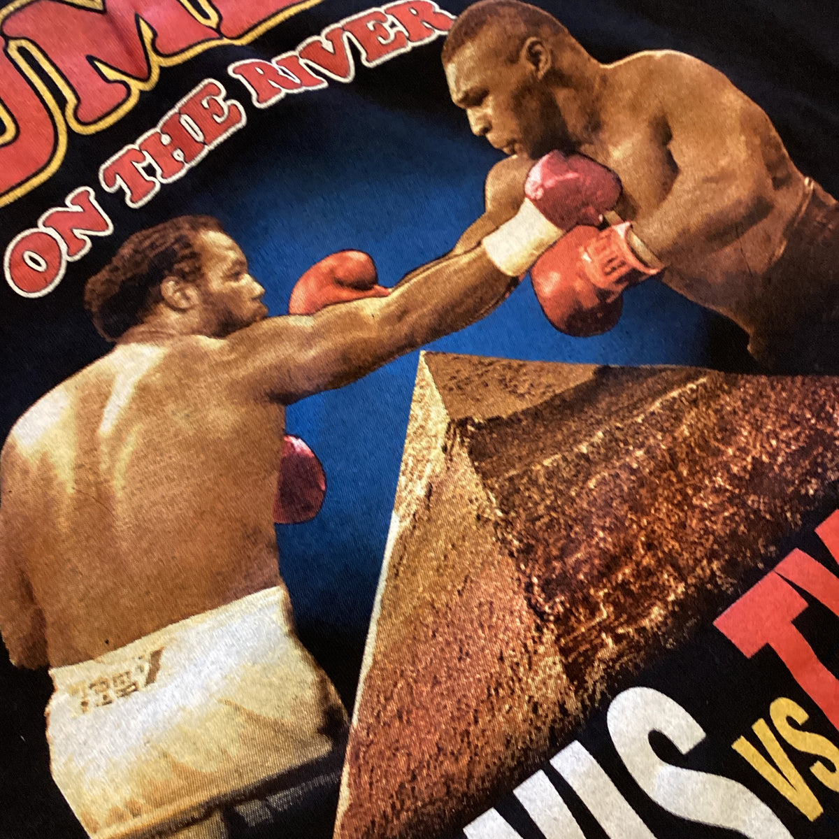 Vintage Lennox Lewis Vs. Mike Tyson "Rumble On The River" T-Shirt - jointcustodydc