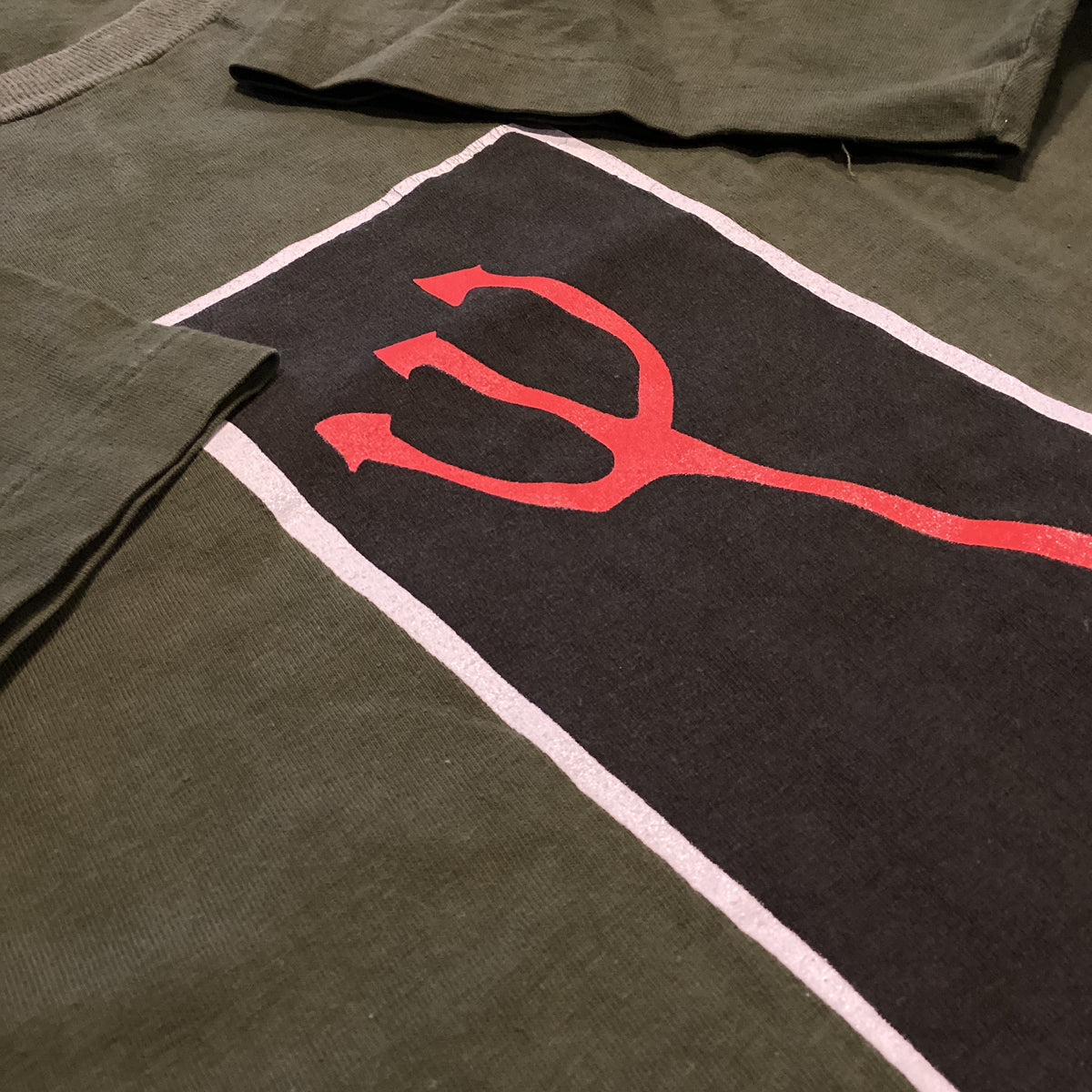 Vintage World Industries "Pitchfork" Olive Drab T-Shirt - jointcustodydc