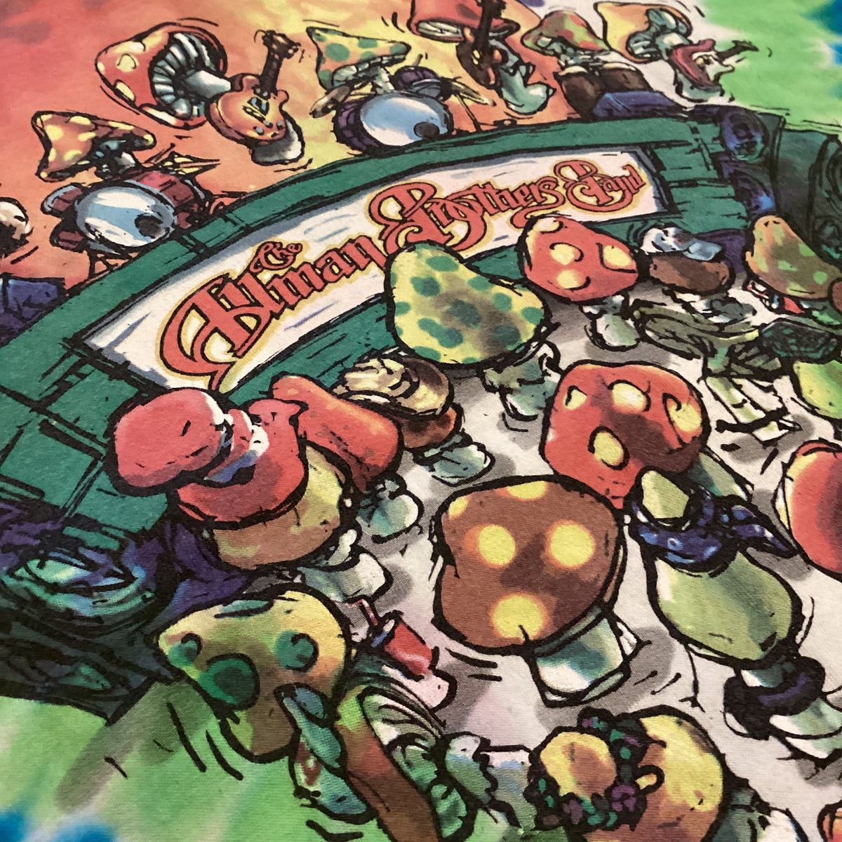 Vintage The Allman Brothers Band "Mushroom Express" Tie Dye T-Shirt - jointcustodydc
