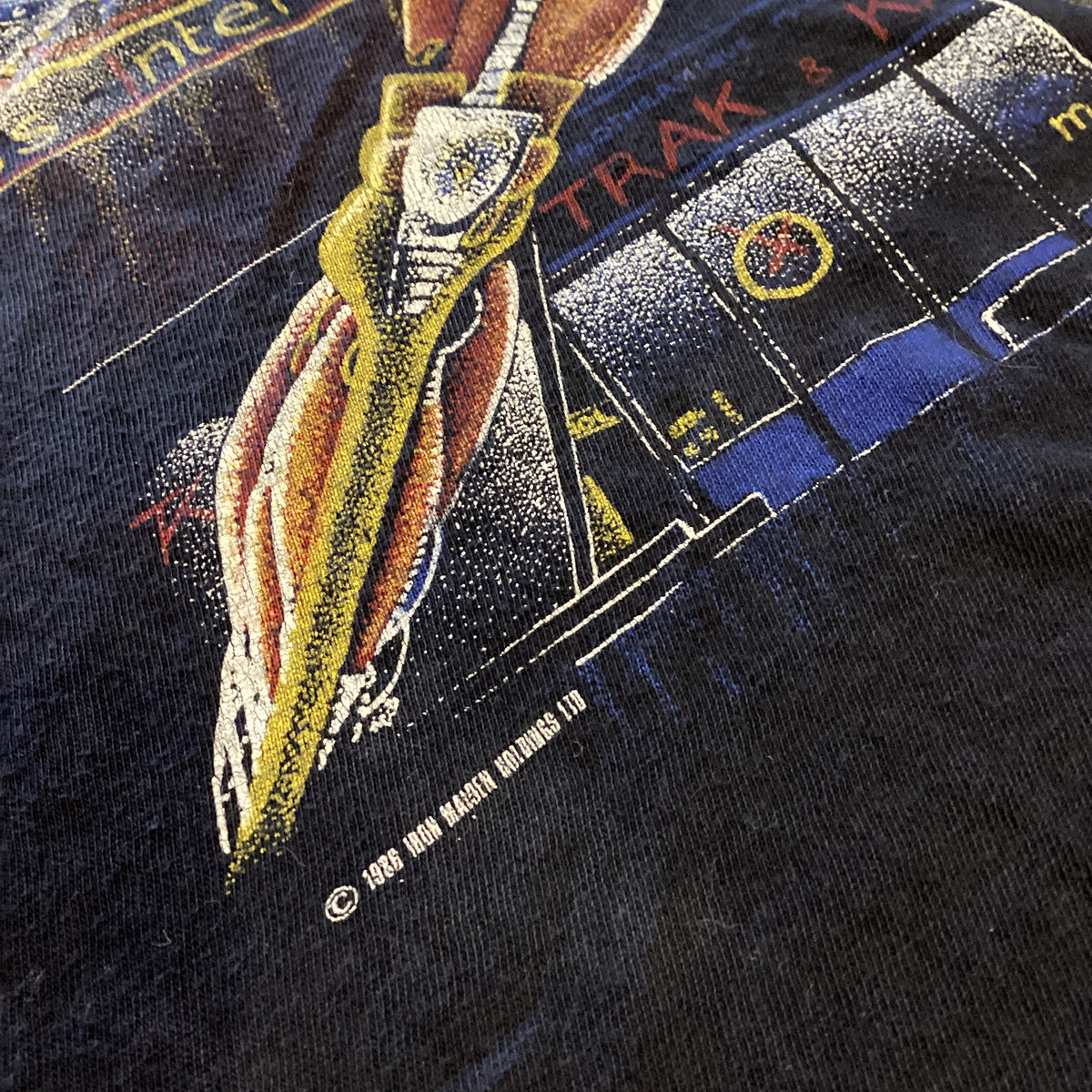 Vintage Iron Maiden "Iron Maiden Holdings" Somewhere In Time T-Shirt - jointcustodydc