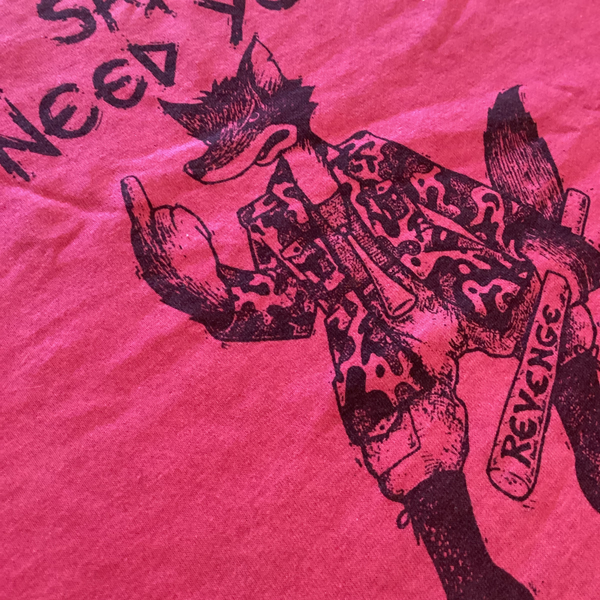 Vintage Hunt Saboteurs "Help The Fox Fight Back" T-Shirt - jointcustodydc