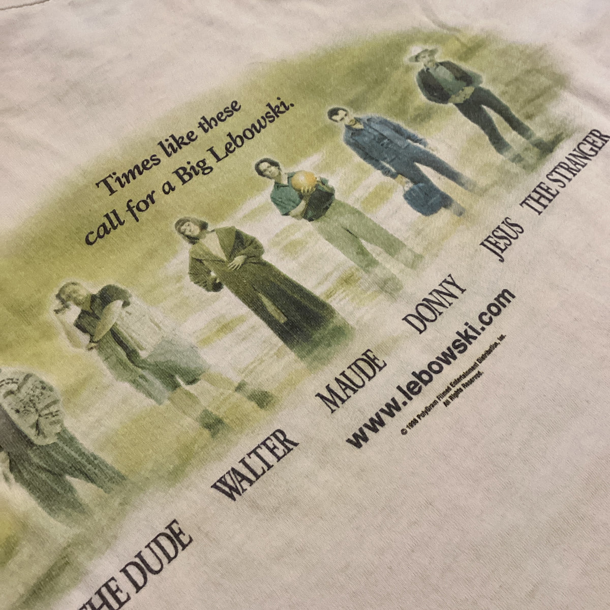 Vintage The Big Lebowski "Times Like These.." Polygram Promotional T-Shirt - jointcustodydc