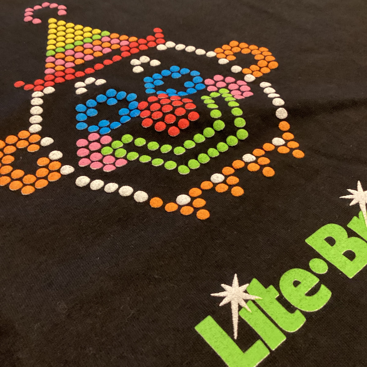 Vintage Lite Brite "Hasbro" NOS Stanley Desantis Puffy Ink Ringer Shirt - jointcustodydc