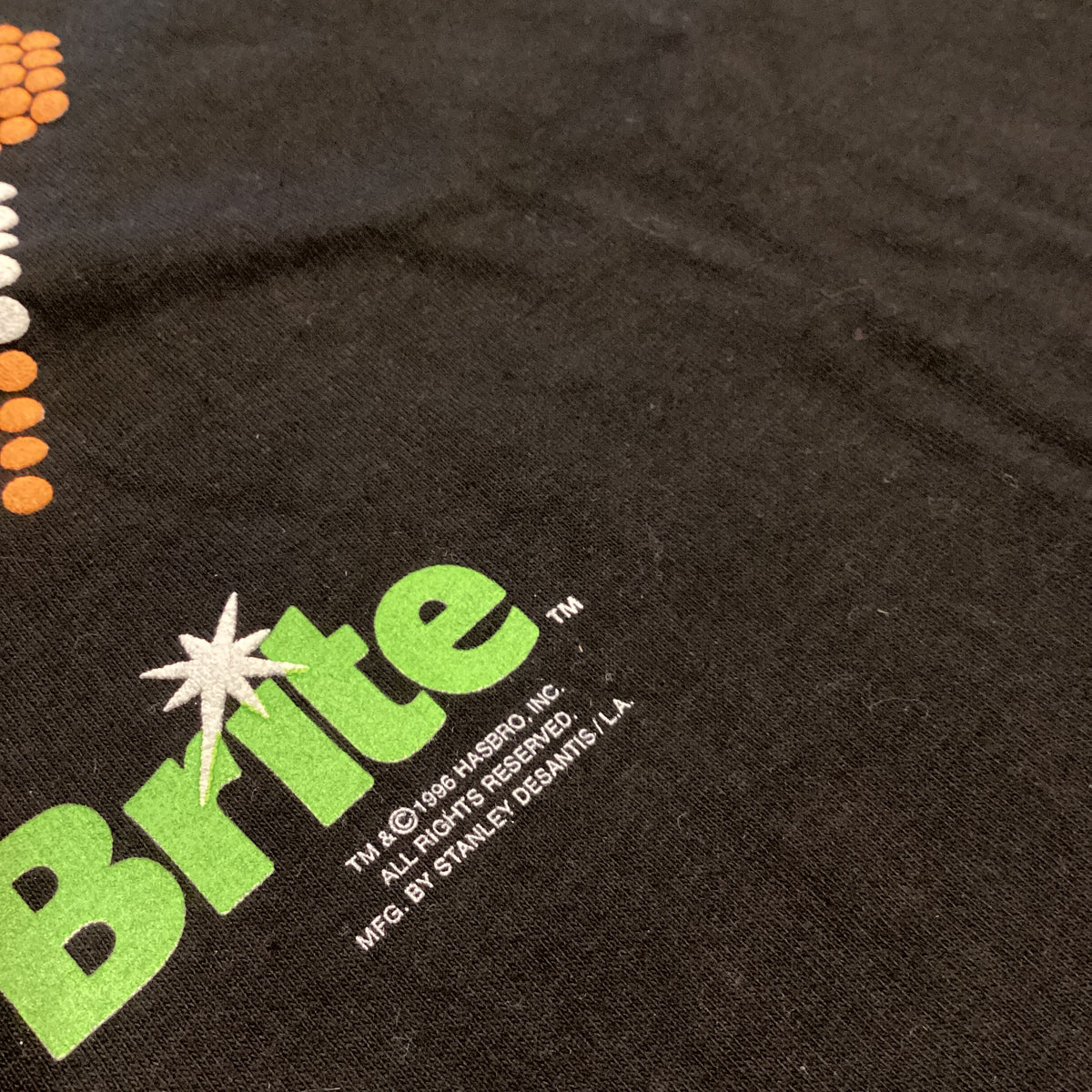 Vintage Lite Brite "Hasbro" NOS Stanley Desantis Puffy Ink Ringer Shirt - jointcustodydc