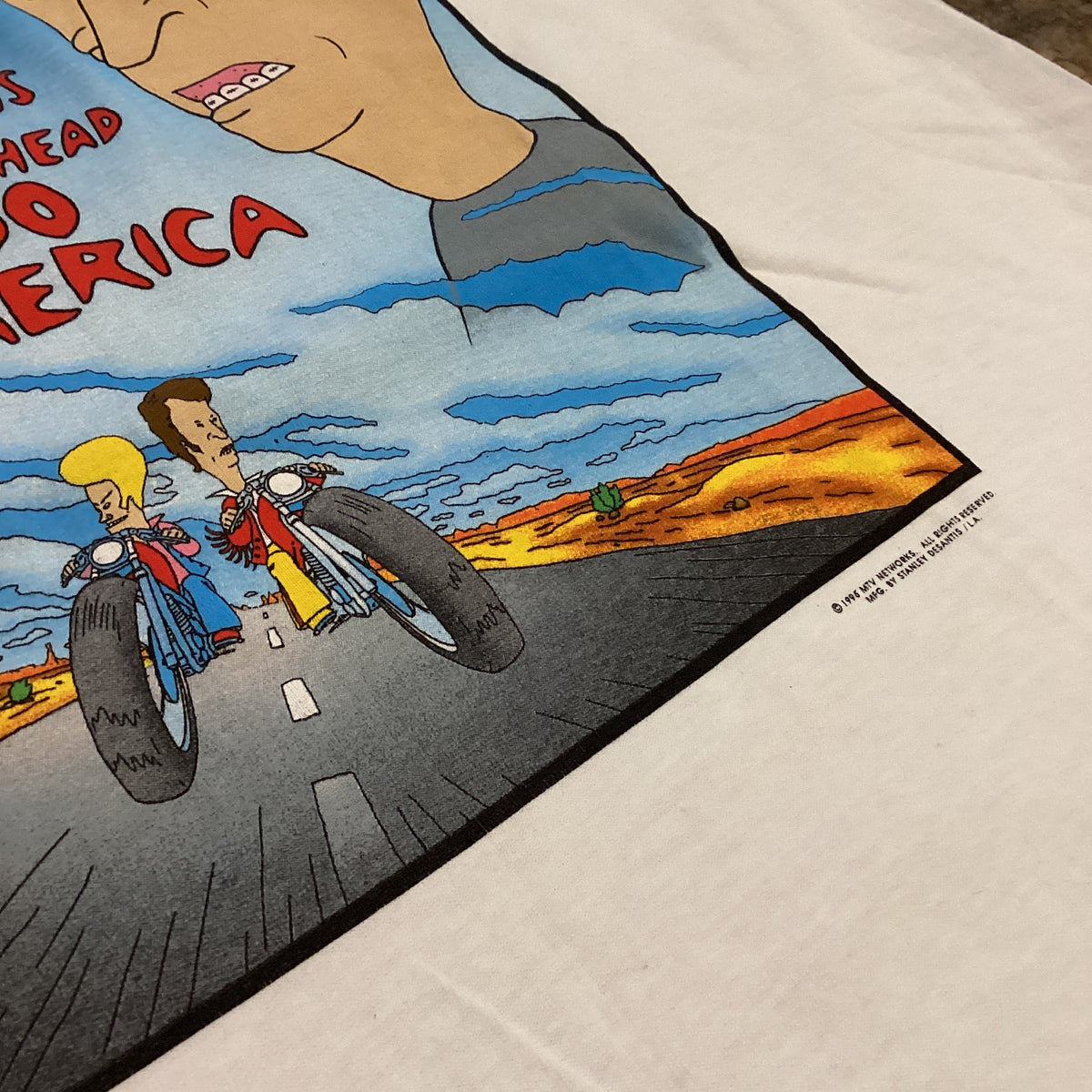 Vintage Beavis And Butt-Head Do America "MTV" Stanley Desantis Deadstock T-Shirt - jointcustodydc