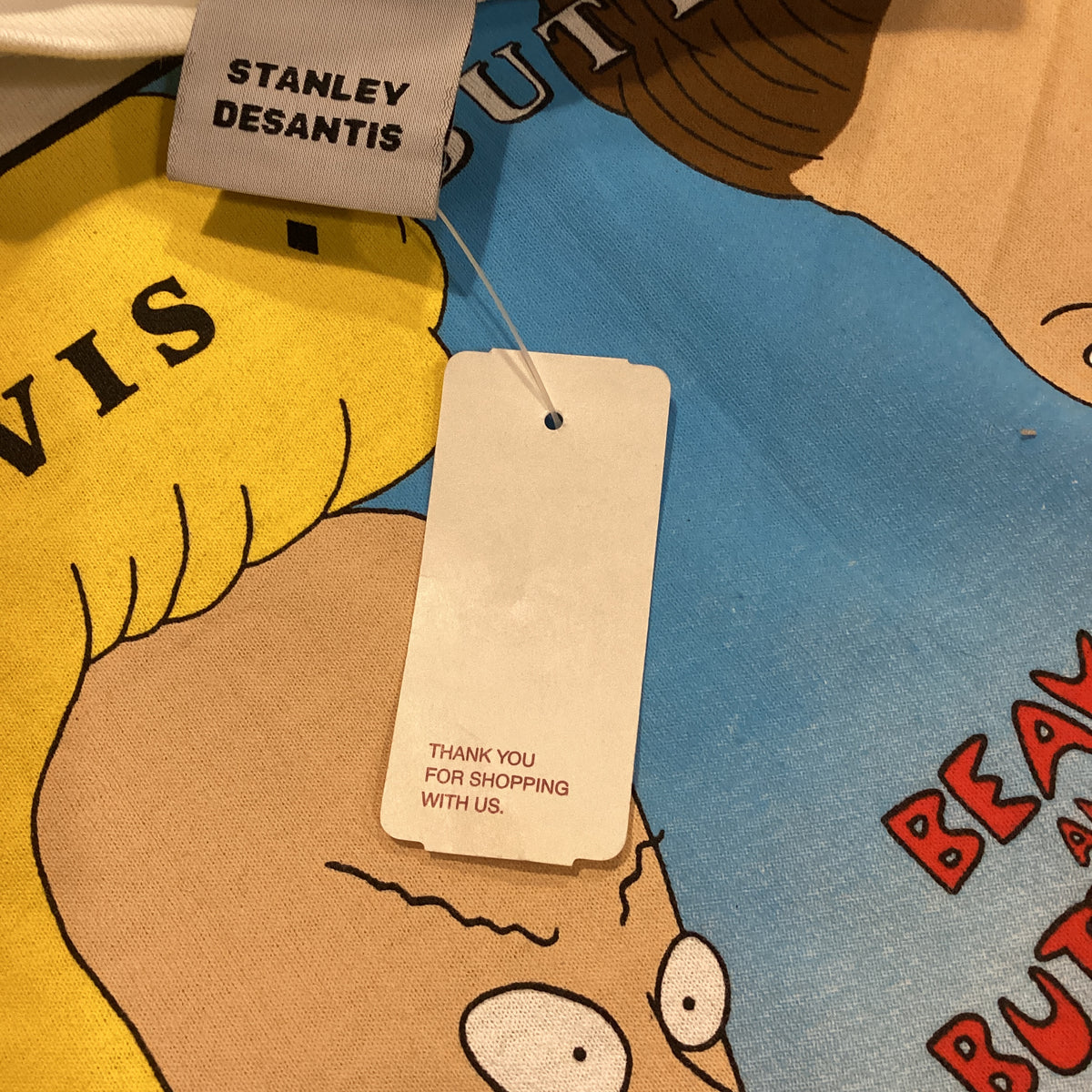 Vintage Beavis And Butt-Head Do America "MTV" Stanley Desantis Deadstock T-Shirt - jointcustodydc