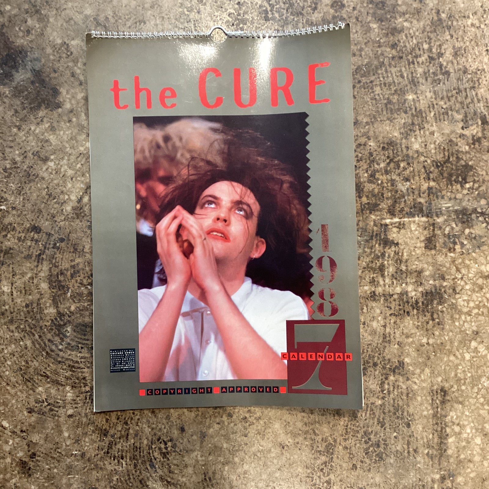 Vintage The Cure "Culture Shock" '87 Calendar - jointcustodydc