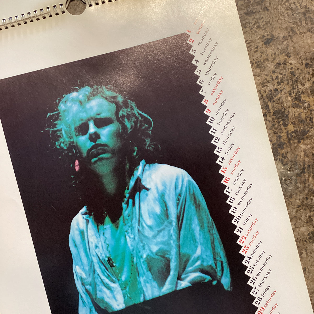 Vintage The Cure "Culture Shock" '87 Calendar - jointcustodydc