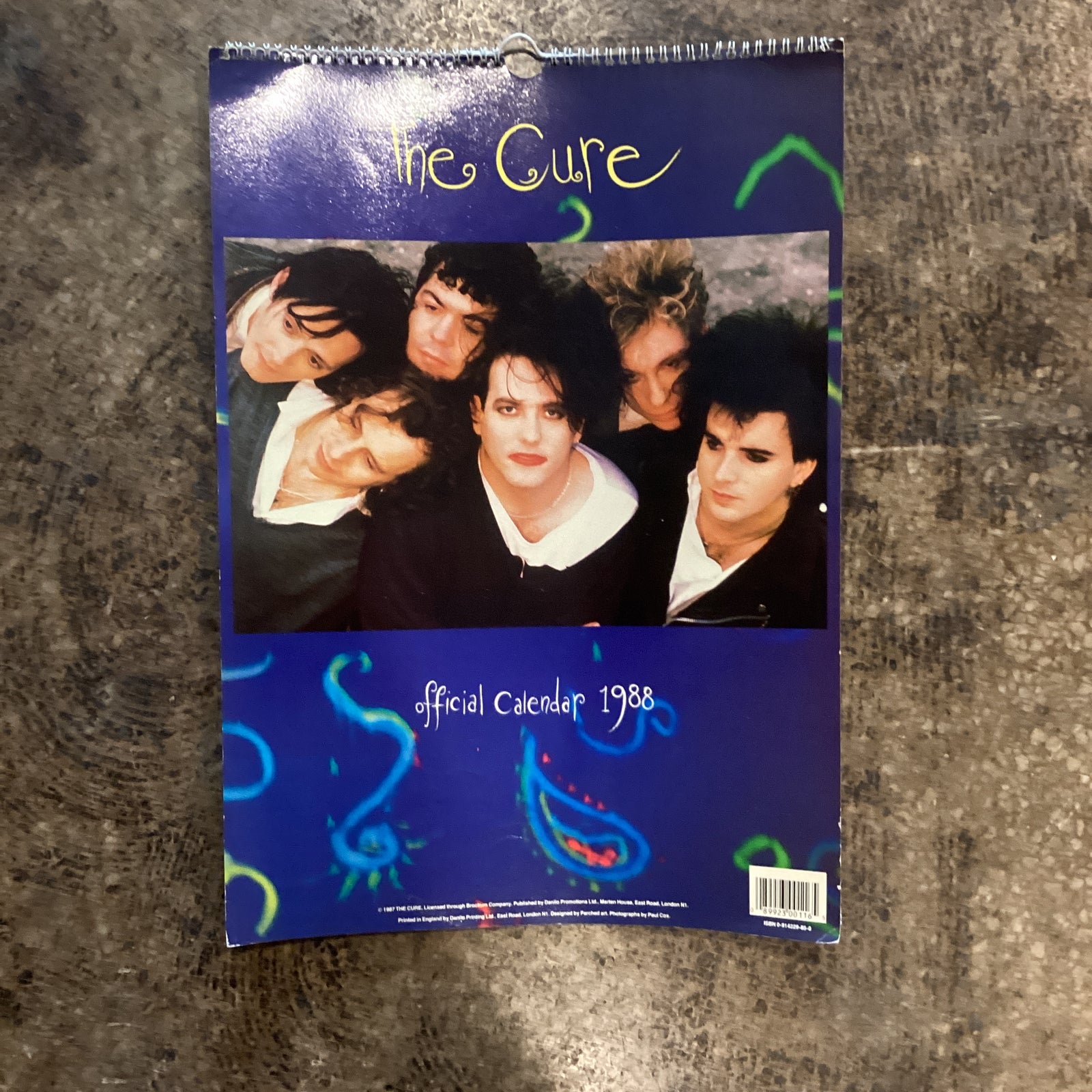 Vintage The Cure "Official" '88 Calendar - jointcustodydc