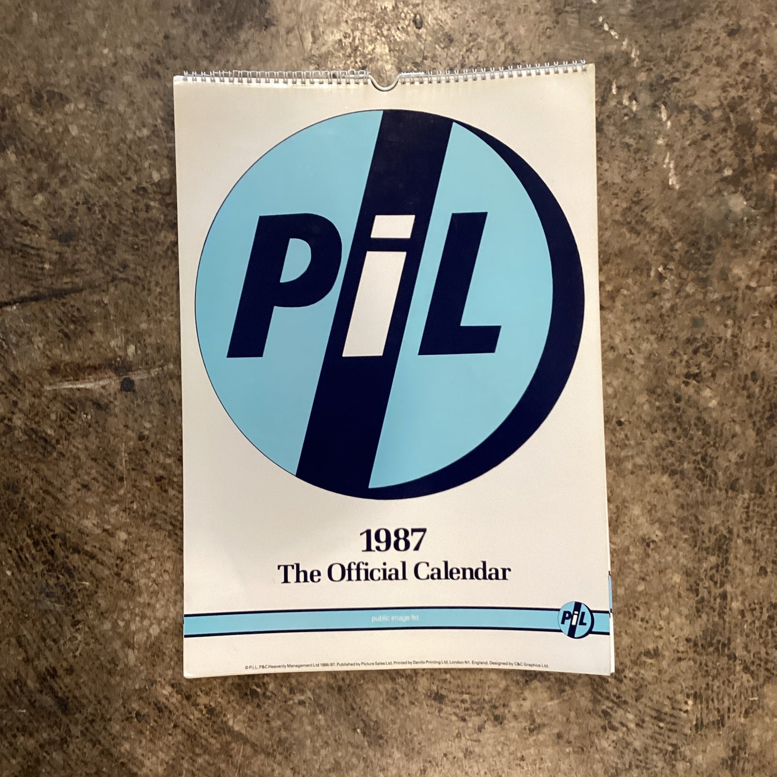 Vintage Public Image ltd. "Official" '87 Calendar - jointcustodydc