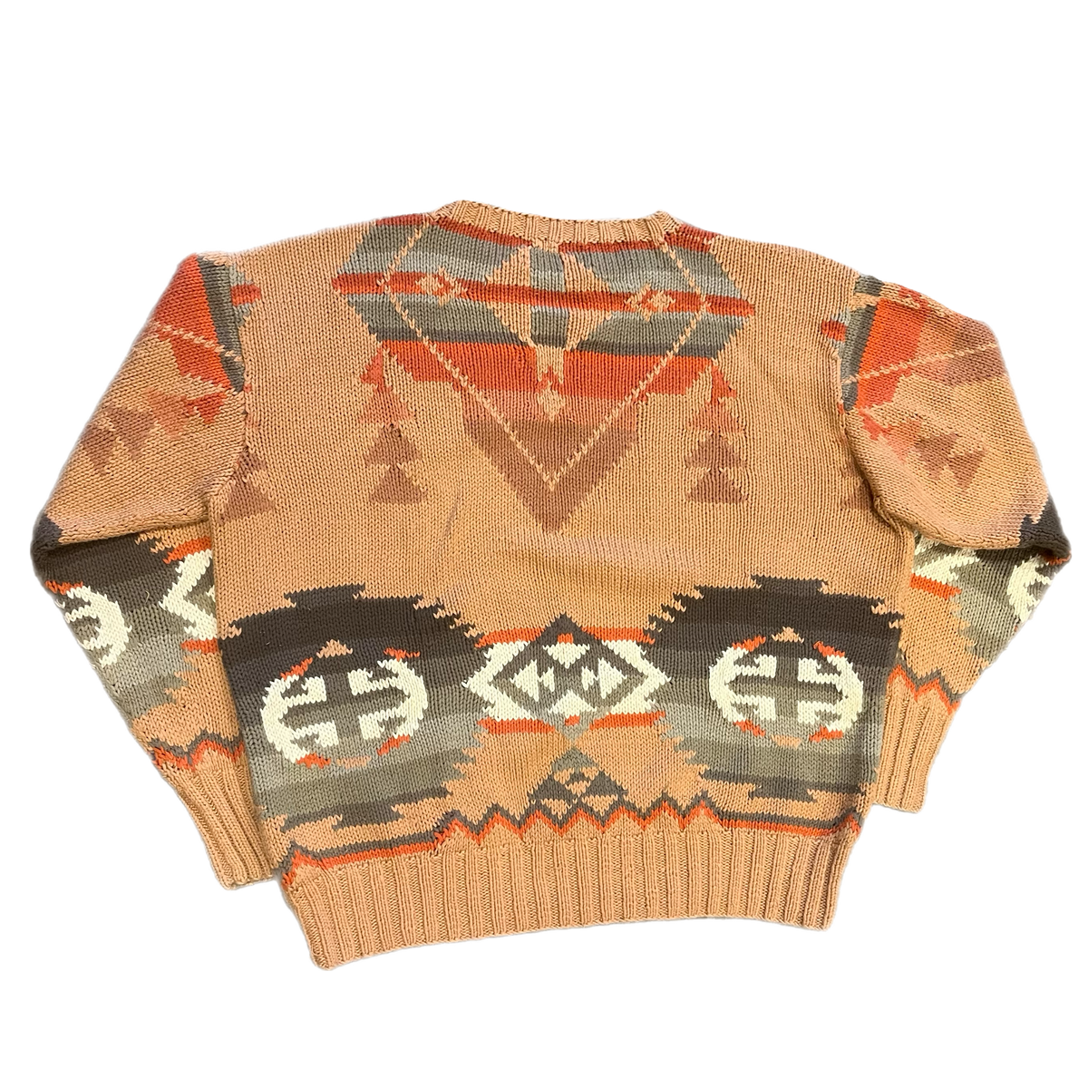 Vintage Polo Country &quot;Ralph Lauren&quot; Aztec Hand Knit Sweater