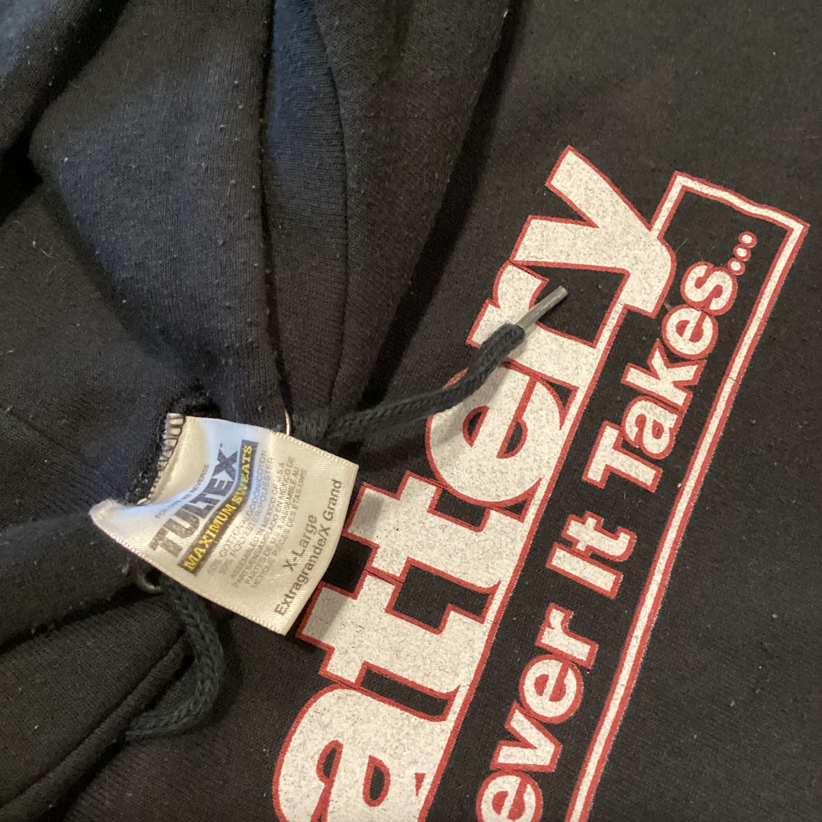 Vintage Battery &quot;Whatever It Takes...&quot; Pullover Hoodie