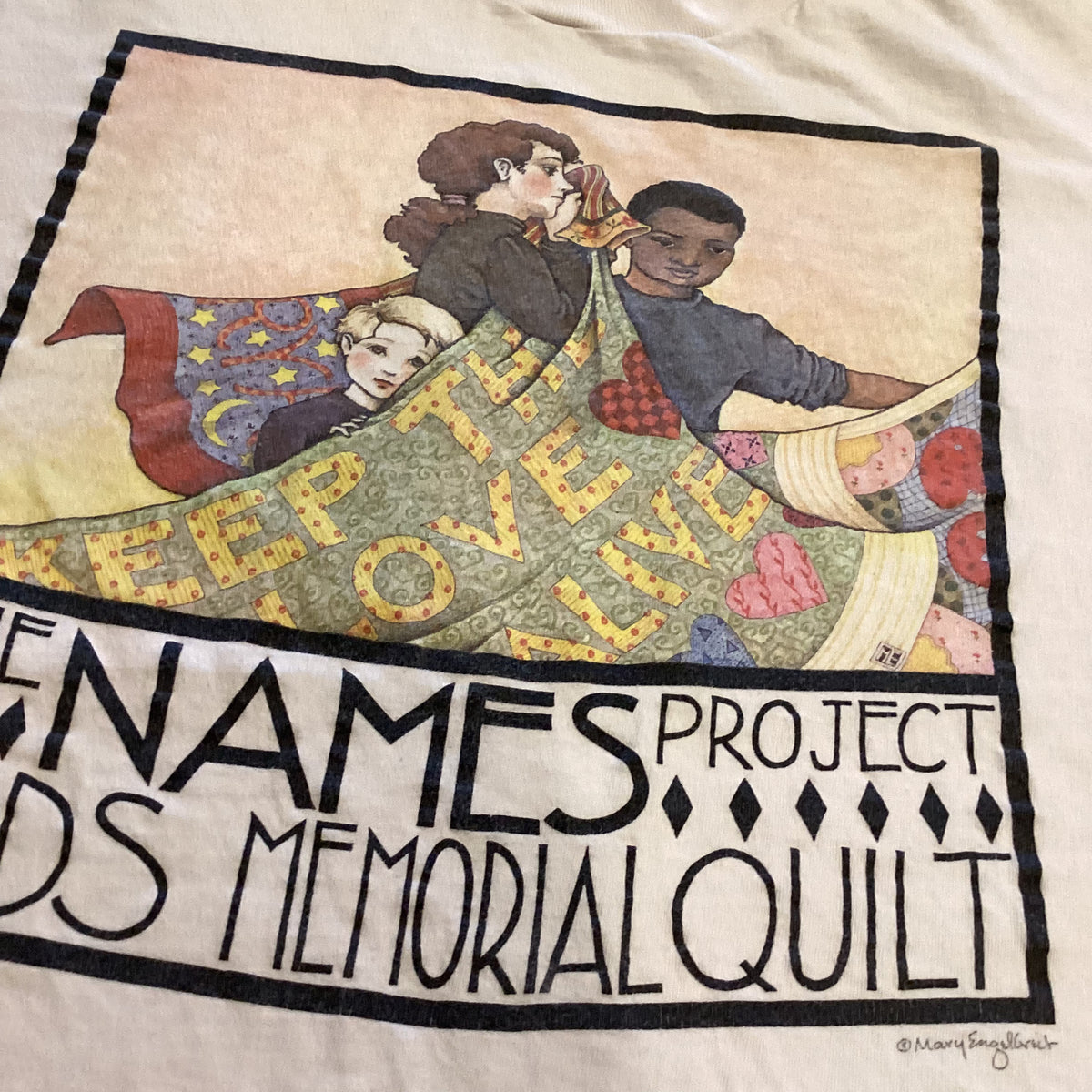 Vintage The Names Project &quot;Aids Memorial Quilt&quot; T-Shirt