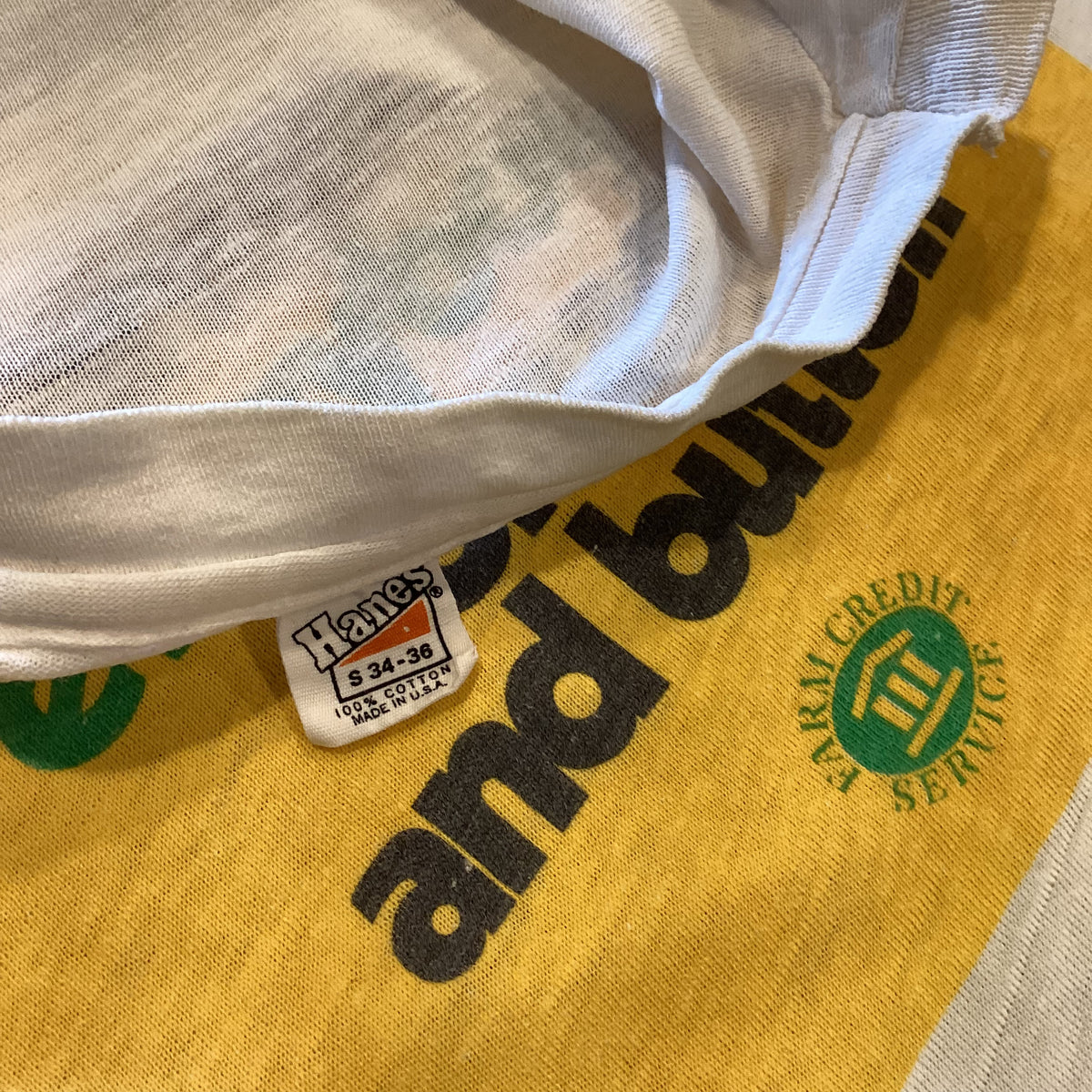 Vintage Farm Credit Service &quot;Farming Is Everybody&#39;s Bread And Butter&quot; T-Shirt