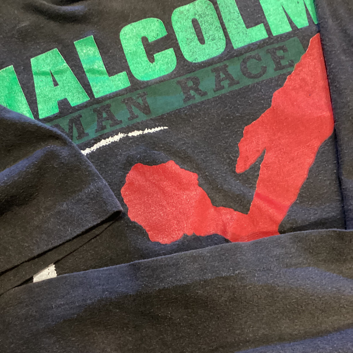 Vintage Malcolm X &quot;Human Race&quot; T-Shirt