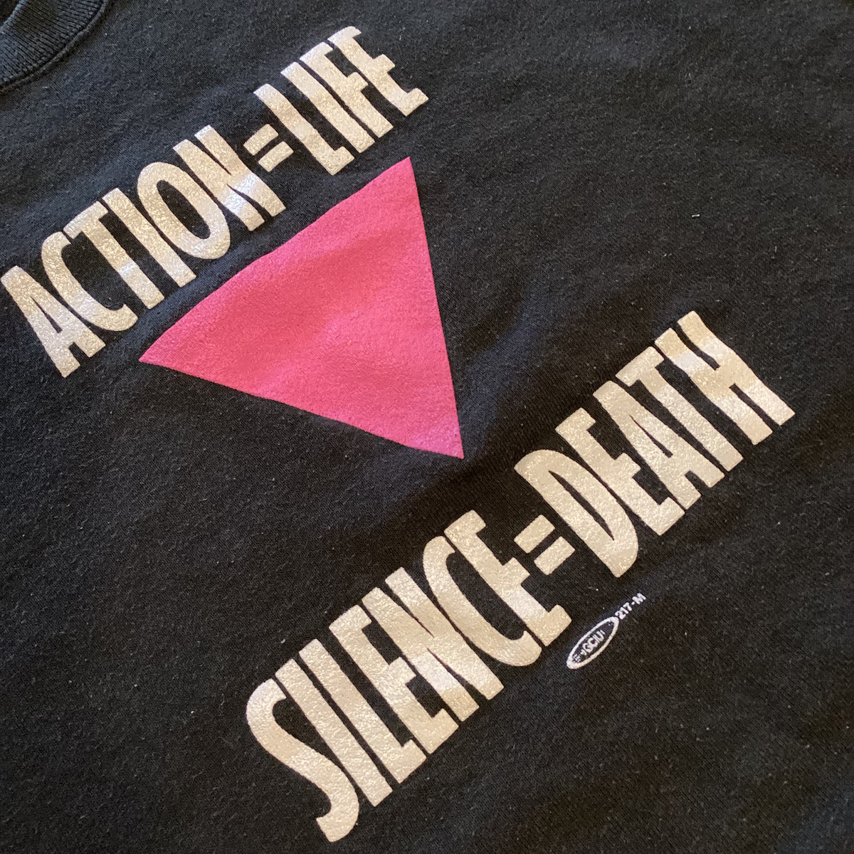 Vintage Silence=Death &quot;Action=Life&quot; Raglan Sweatshirt