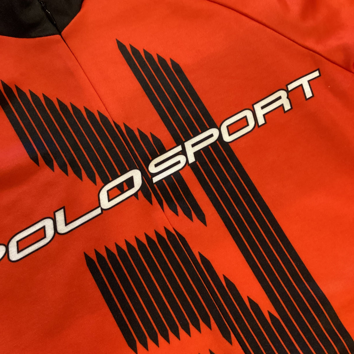 Vintage Polo Sport Red Cycling &quot;Racing&quot; Jersey