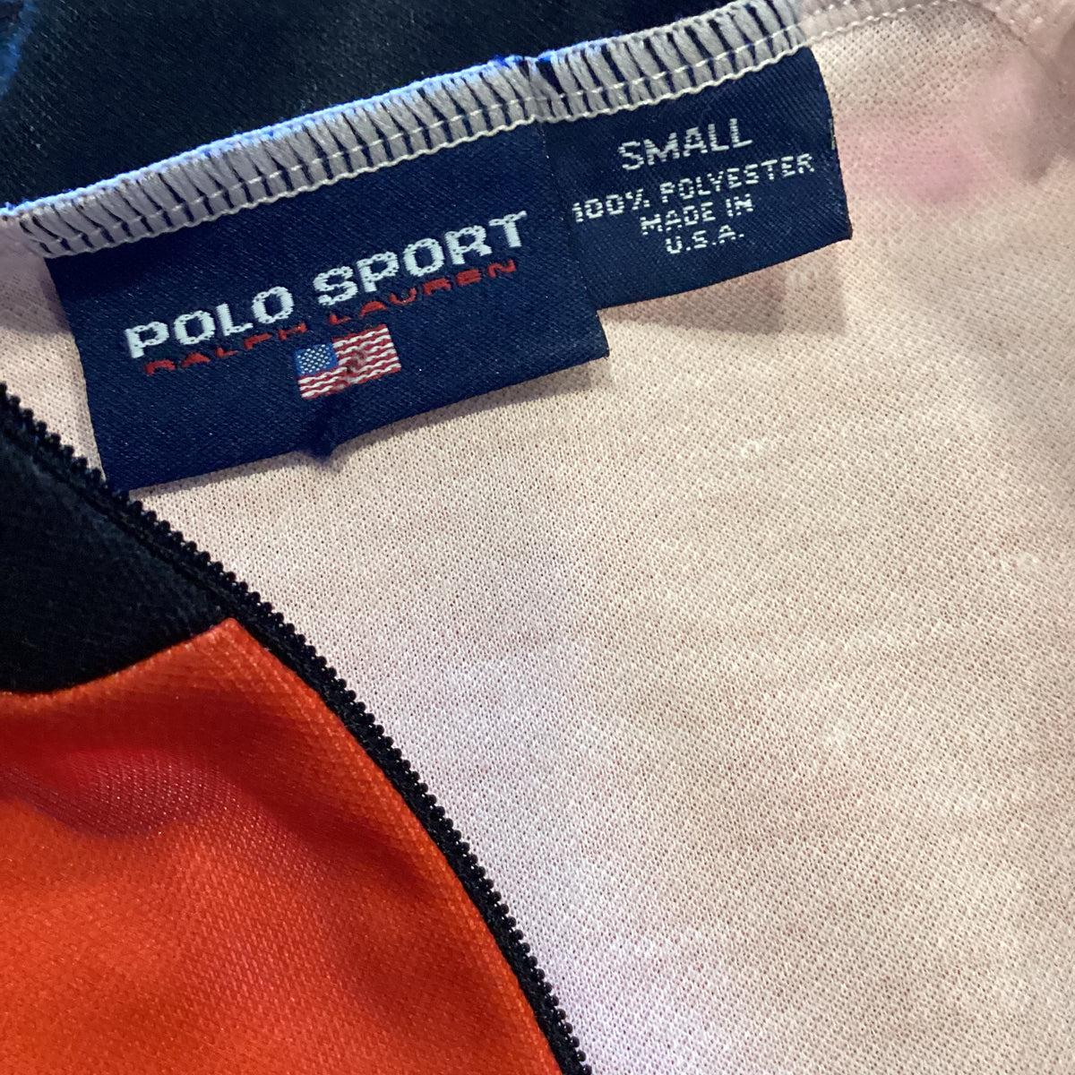 Vintage Polo Sport Red Cycling &quot;Racing&quot; Jersey