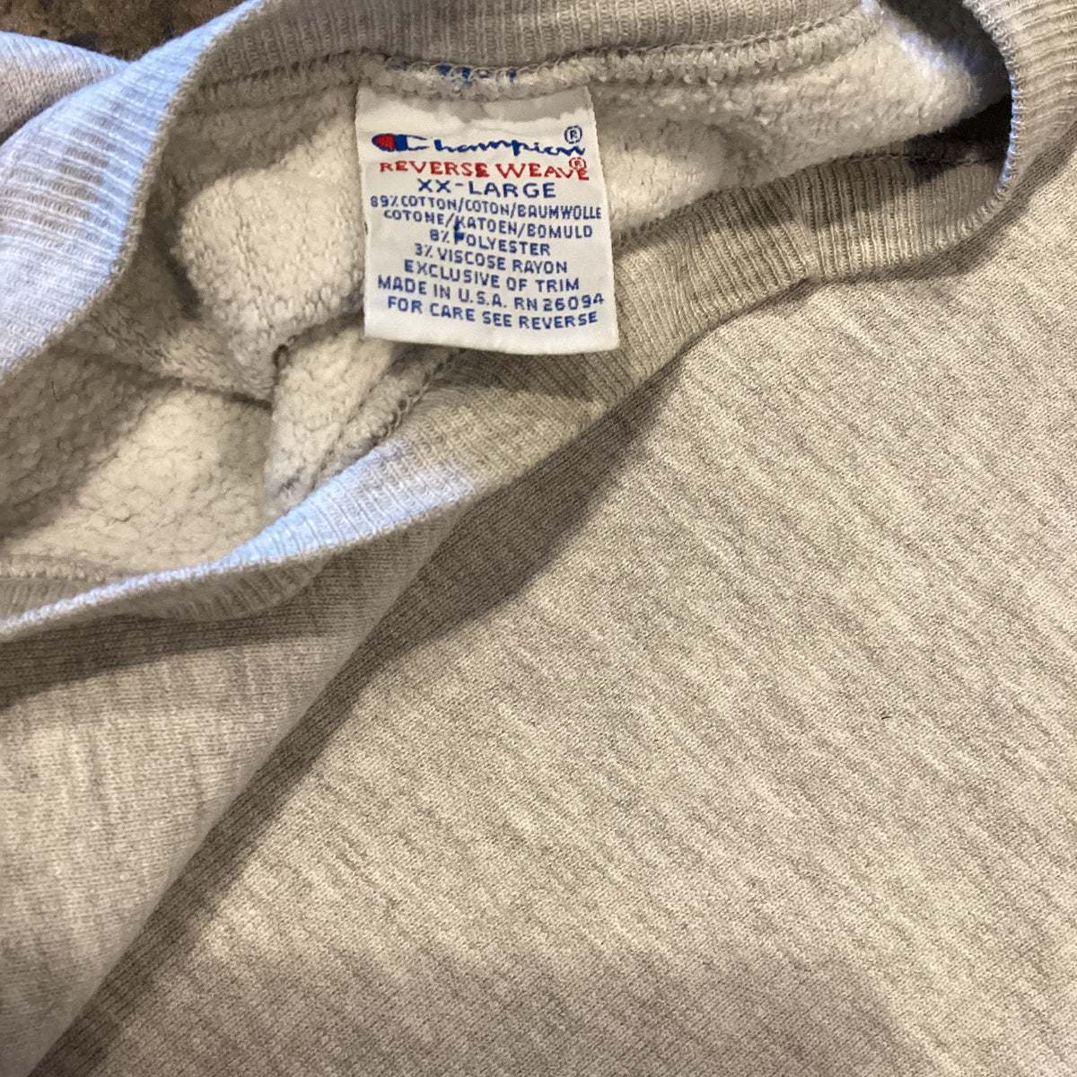 Vintage Champion &quot;Reverse Weave&quot; Tri-Blend Crewneck Sweatshirt