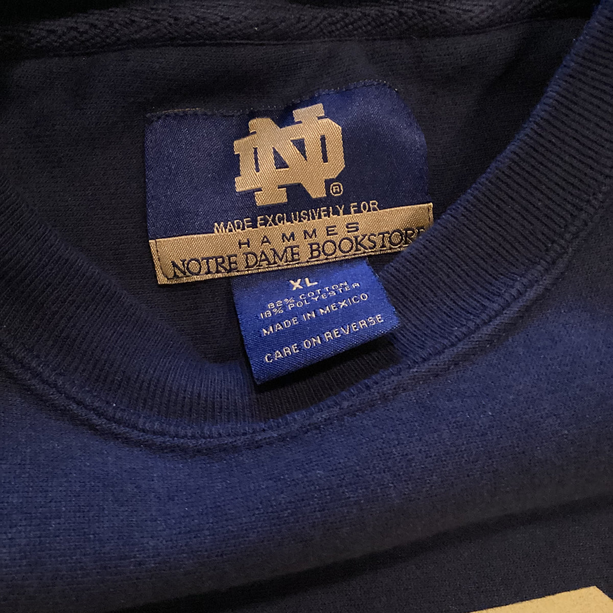 Vintage Notre Dame &quot;Hammes Bookstore&quot; Crewneck Sweatshirt