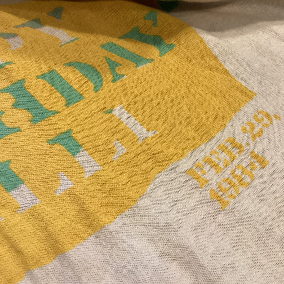 Vintage Willi Wear NYC &quot;Willi Smith&quot; Happy Birthday &#39;84 T-Shirt