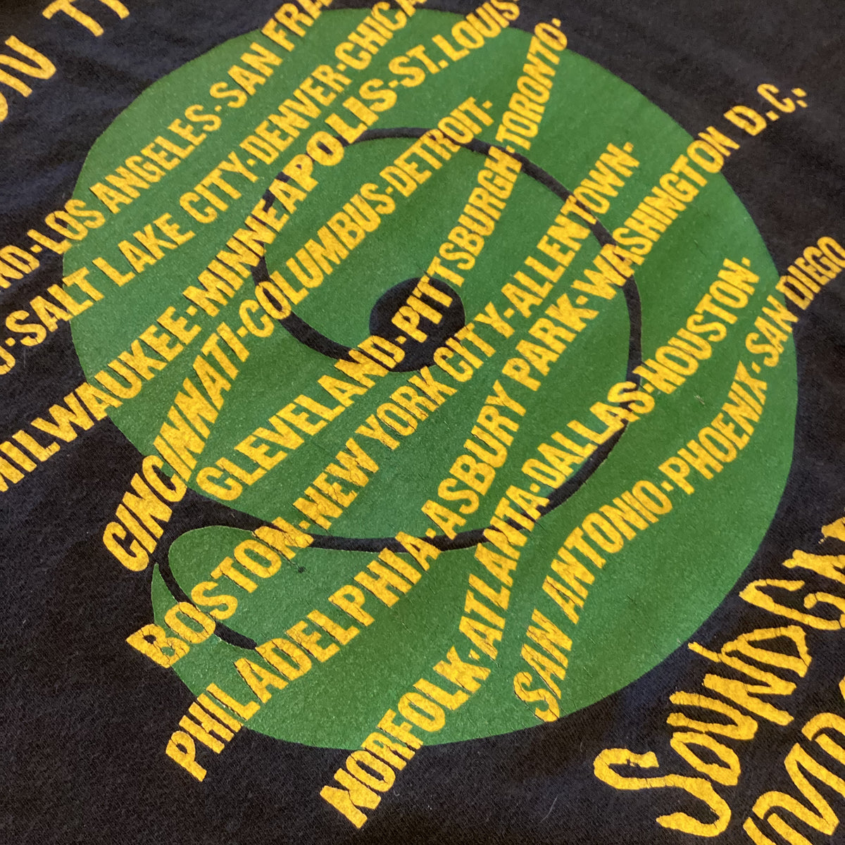 Vintage Soundgarden "We're On The Snake" Summer '90 Tour T-Shirt