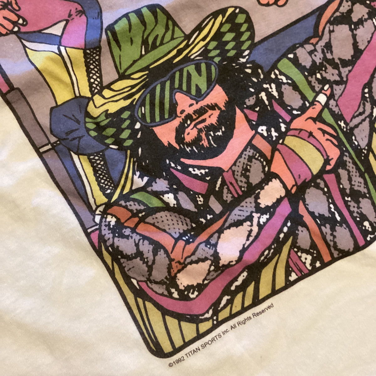 Vintage Macho Man Randy Savage"WWF" '92 Titan Sports T-Shirt - jointcustodydc