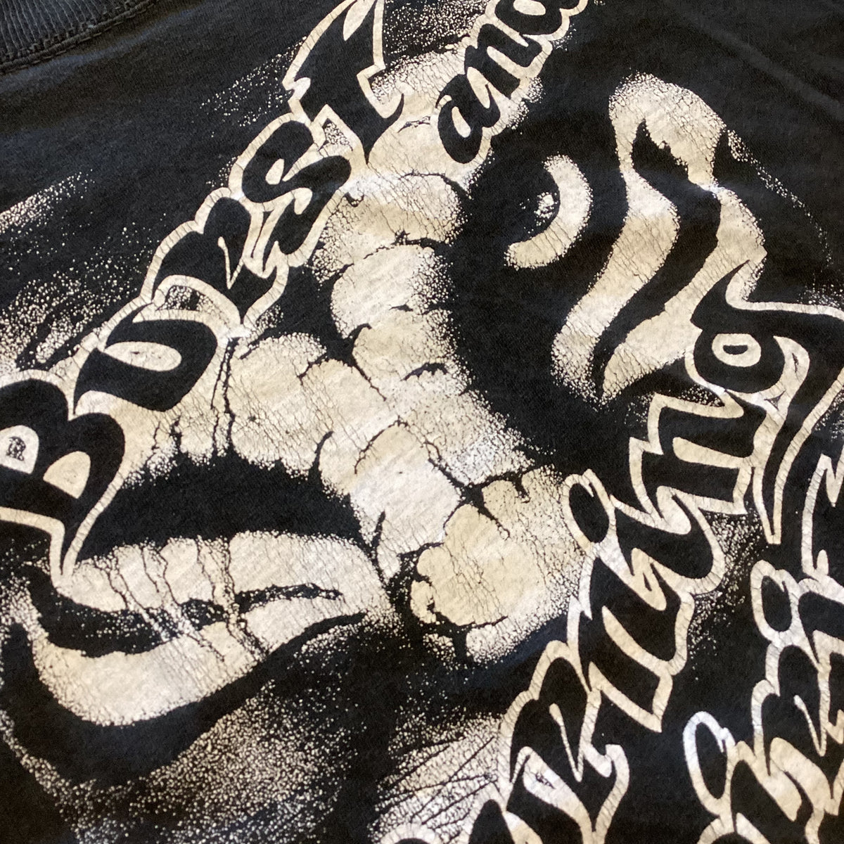 Vintage Burst And Burning Spirits Tour "Death Side Nightmare" Tribal T-Shirt