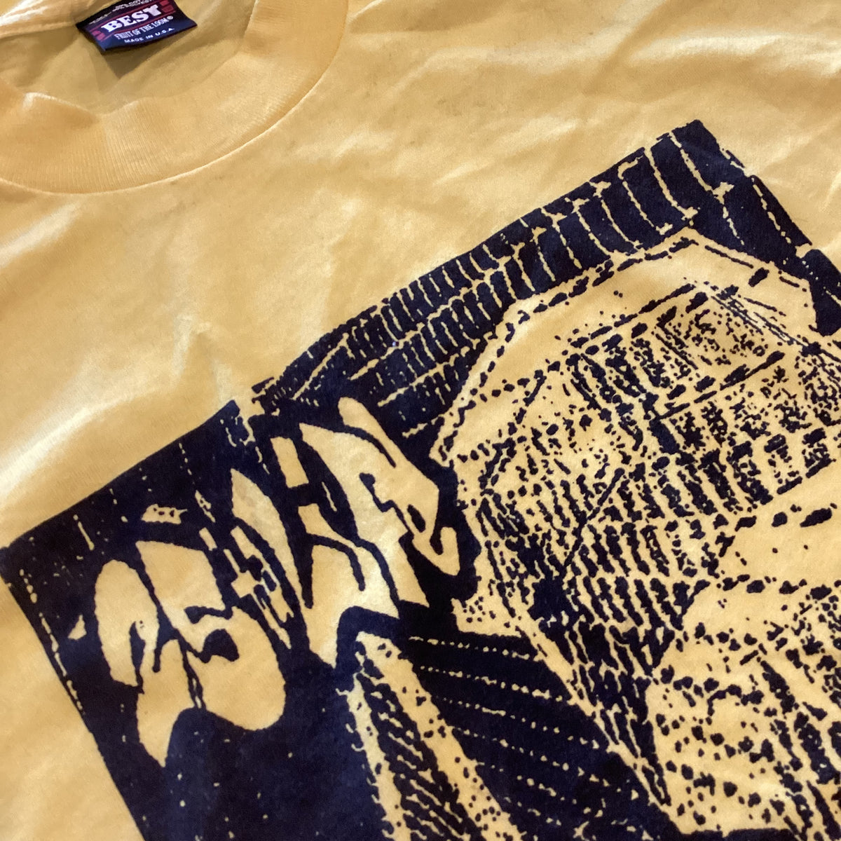 Vintage 25 Ta Life "Striving For Togetherness" Yellow T-Shirt - jointcustodydc