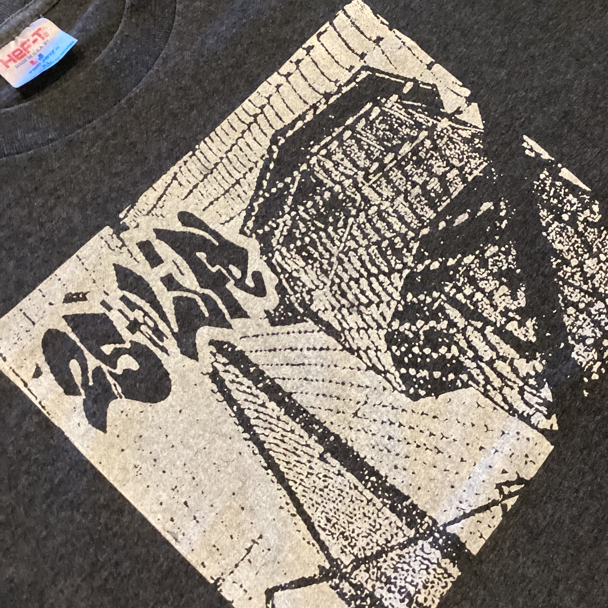Vintage 25 Ta Life "Striving For Togetherness Records" '94 Gray T-Shirt - jointcustodydc