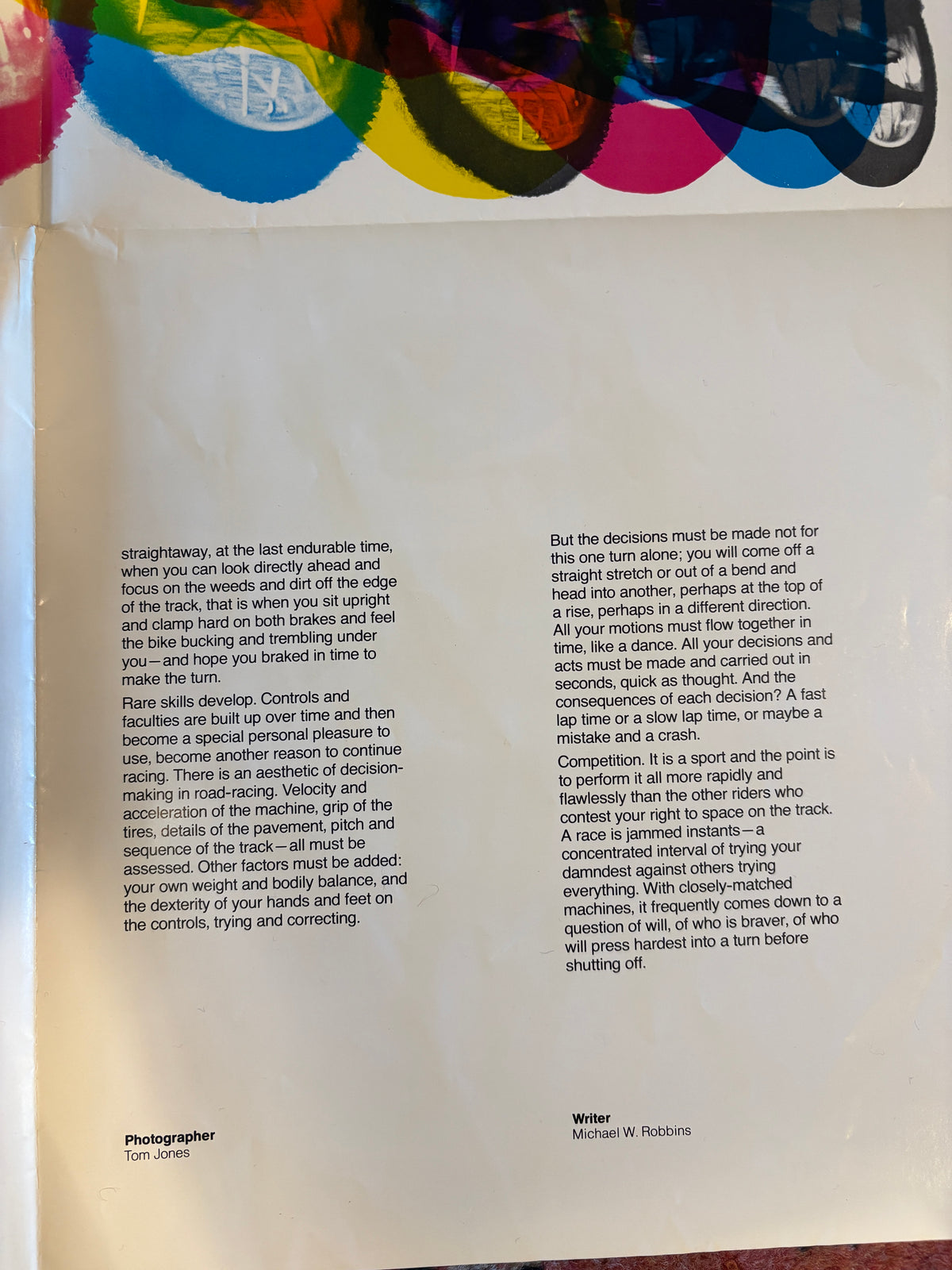 Vintage Designer&#39;s Choice &quot;Why Race?&quot; Foldout Poster