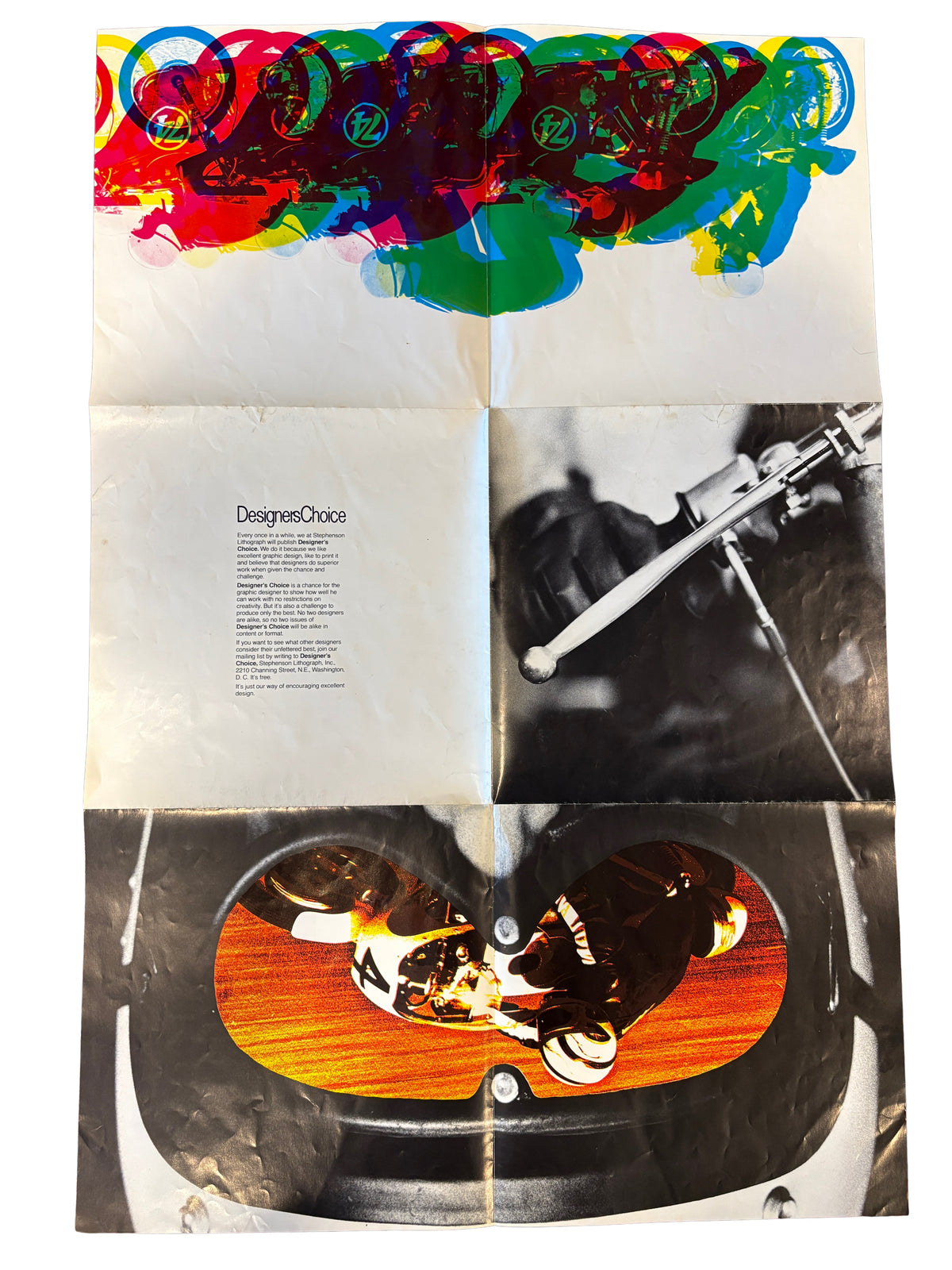 Vintage Designer&#39;s Choice &quot;Why Race?&quot; Foldout Poster