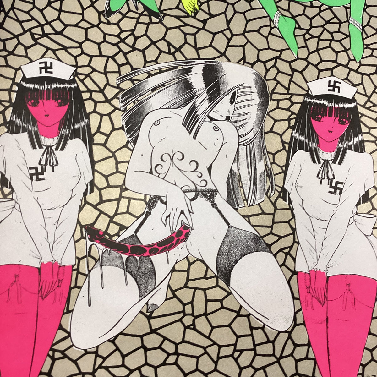 Vintage Sleep Chamber + Women Of The S.S. &quot;The Middle East&quot; &#39;93 Hand-Screened Poster