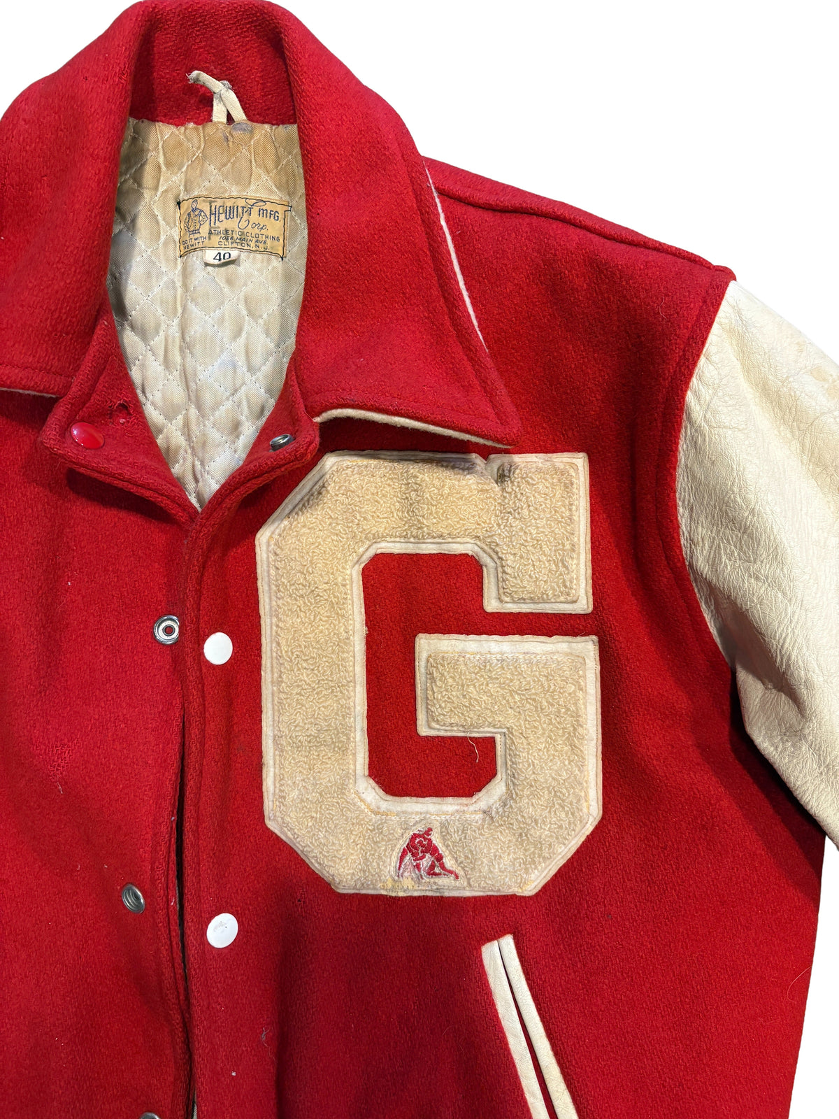 Vintage Hewitt Mfg. "Greenwich Wrestling" Varsity Jacket