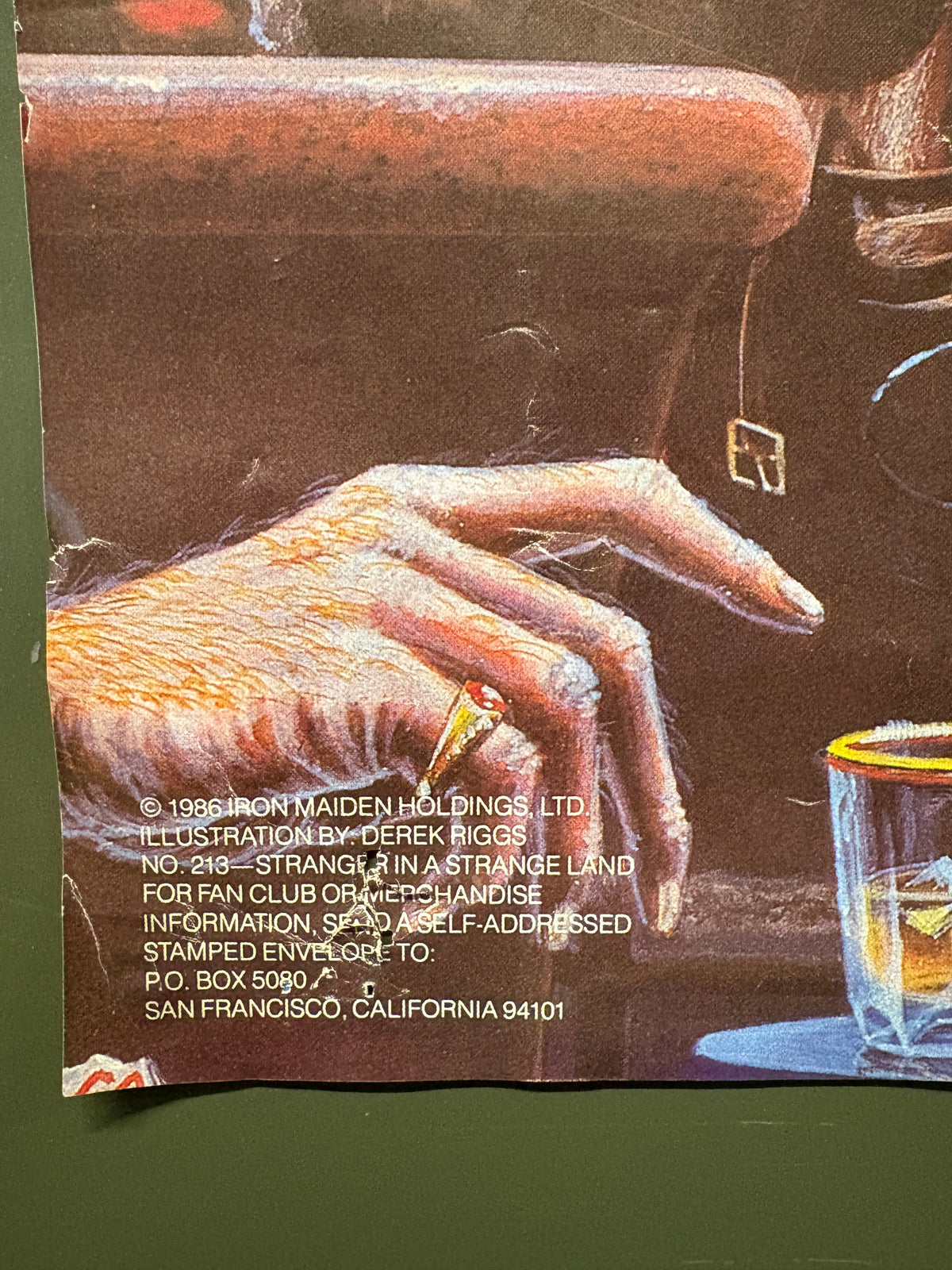 Vintage Iron Maiden "Stranger in a Strange Land" Poster